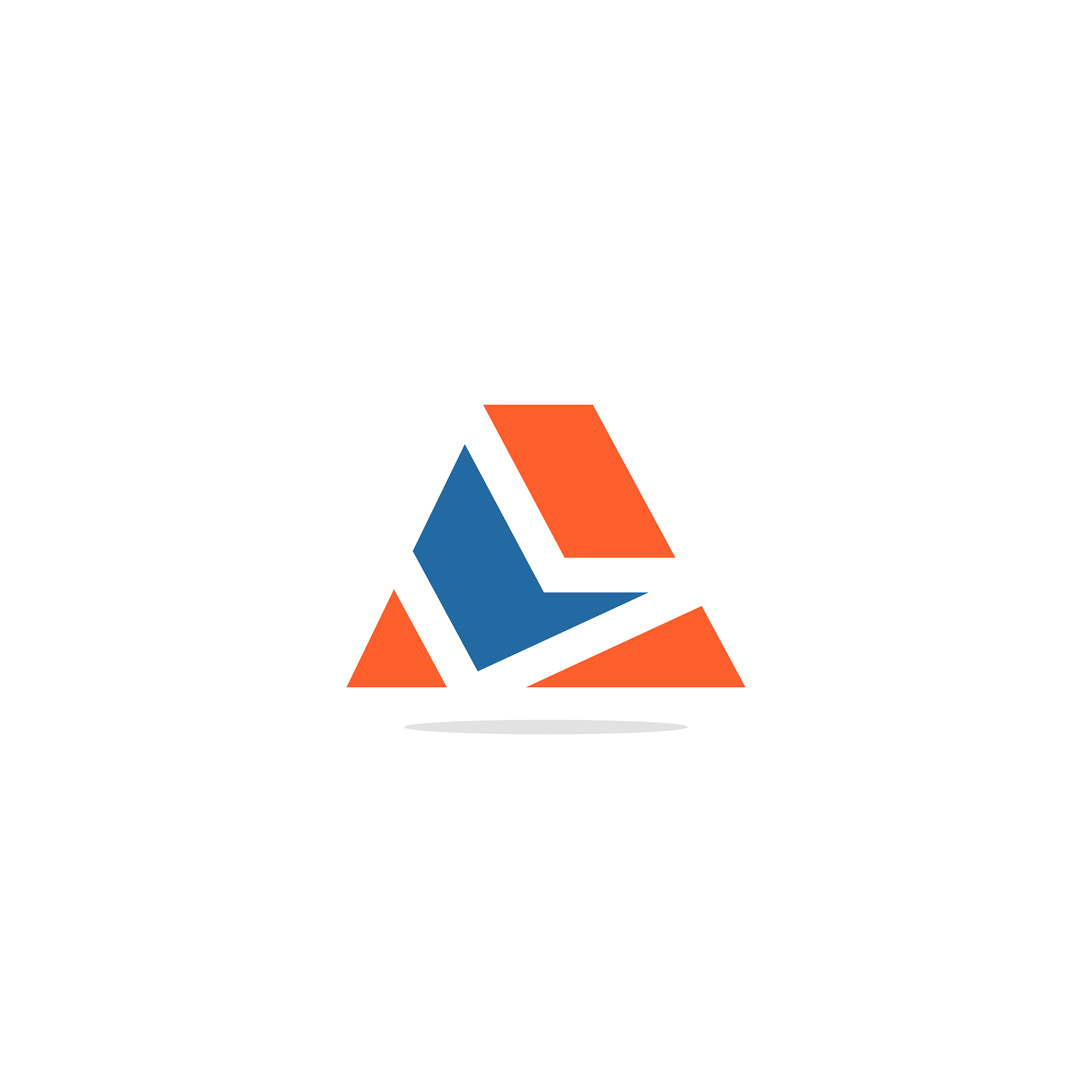 shape triangle colored logo