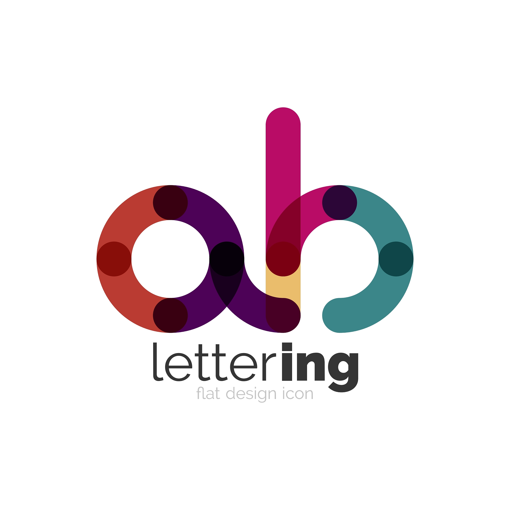 linear business logo letter