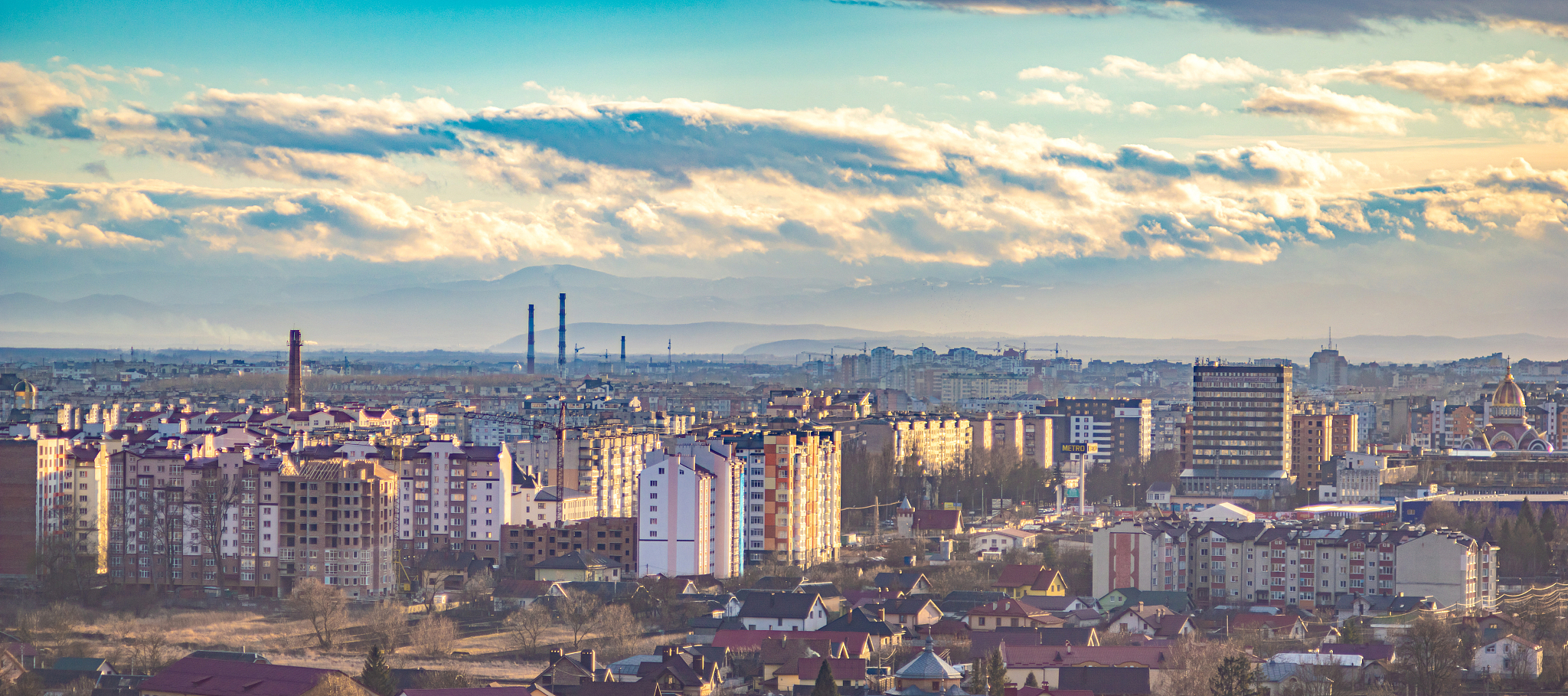panorama of the ukrainian city