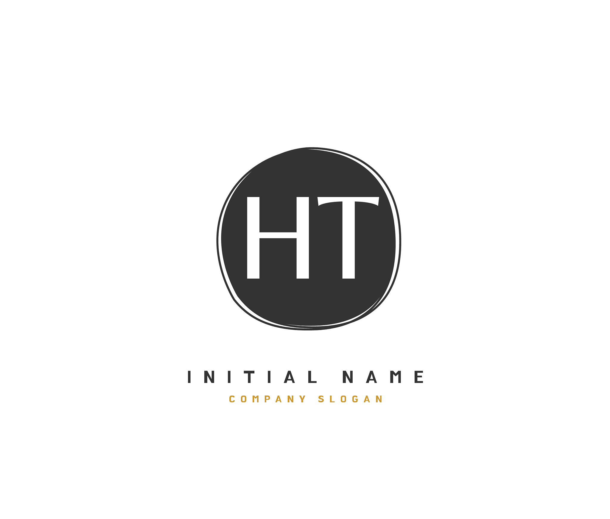 h t ht beauty initial logo handwriting logo of