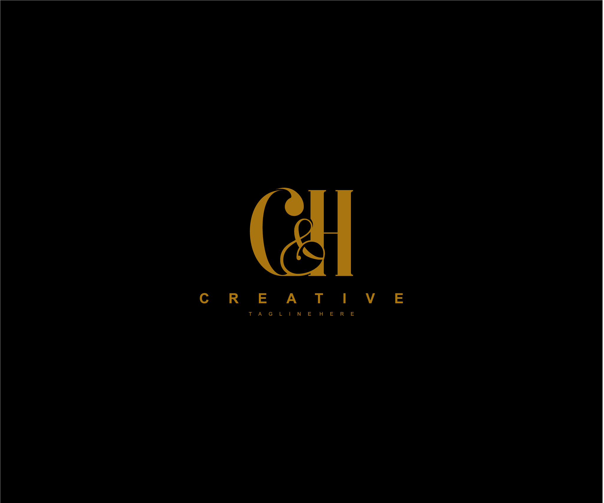 initial c h letter monogram minimalism luxury mo