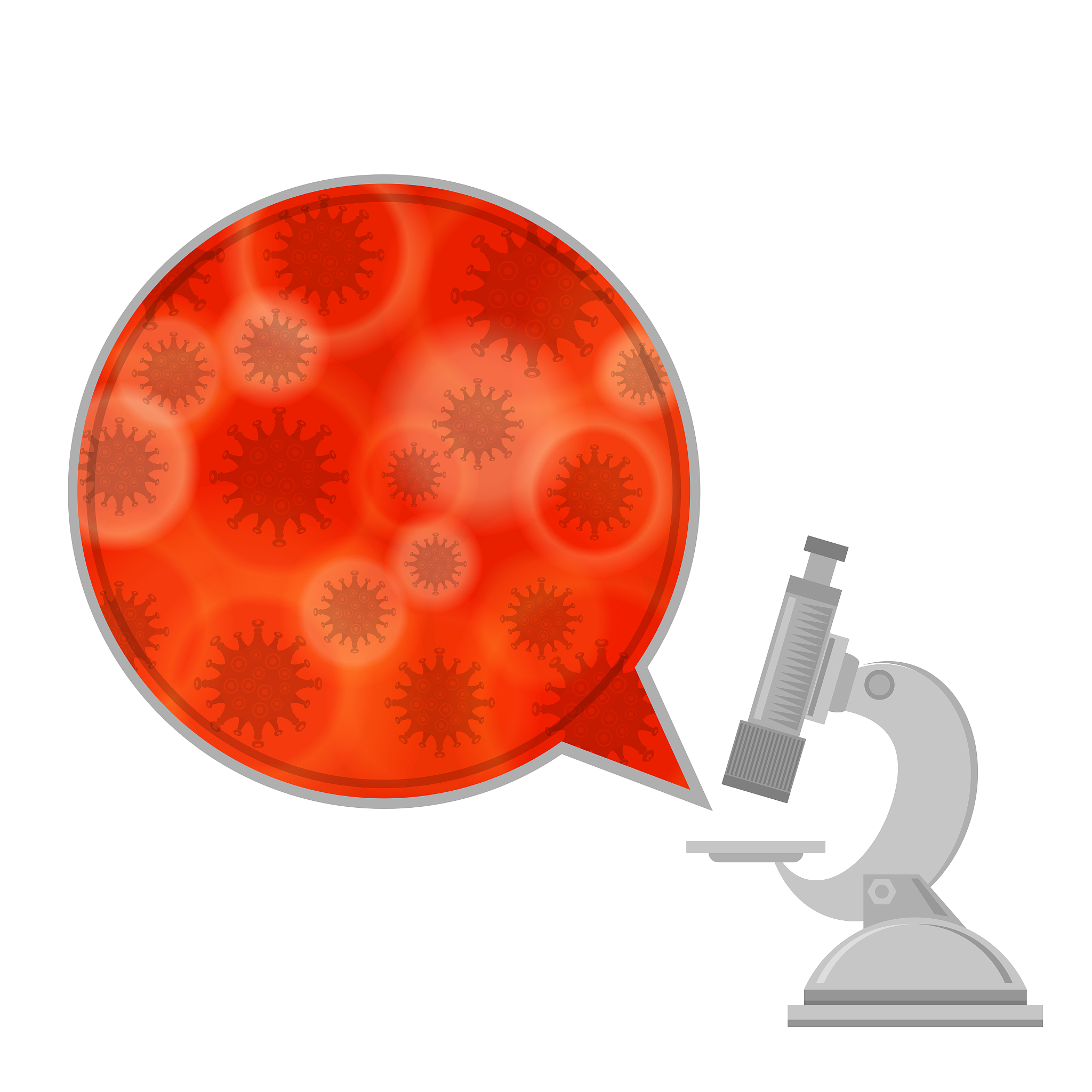 pandemic novel coronavirus. professional medical microscope for 