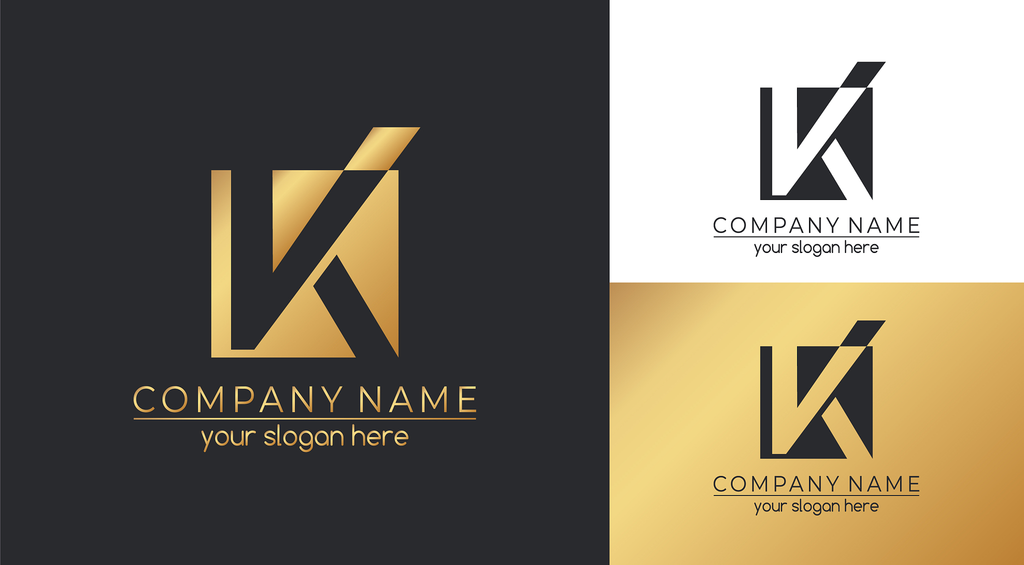 letter k logo icon design template elements