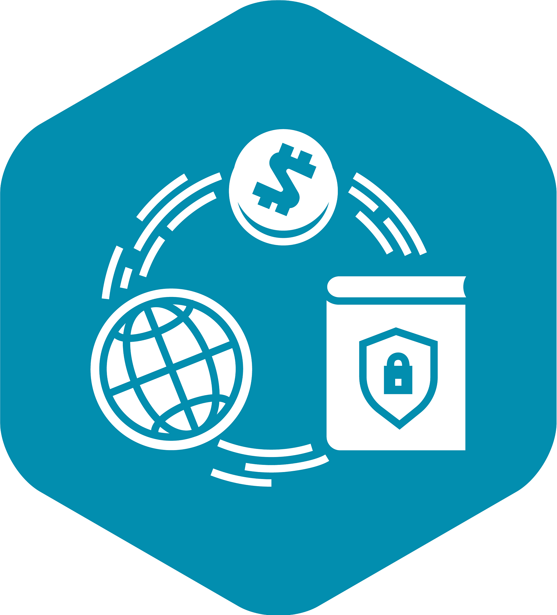 global finance circle icon simple style