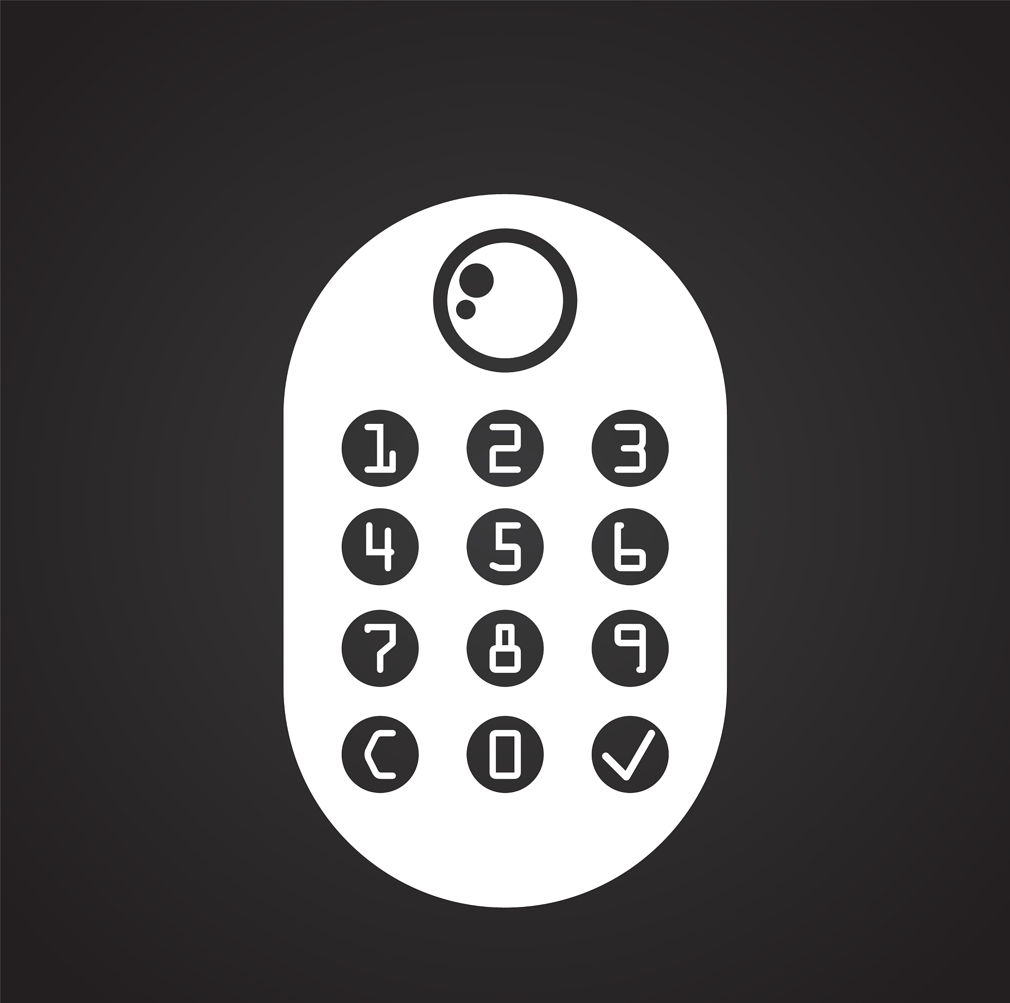 smart lock icon on background for graphic and web