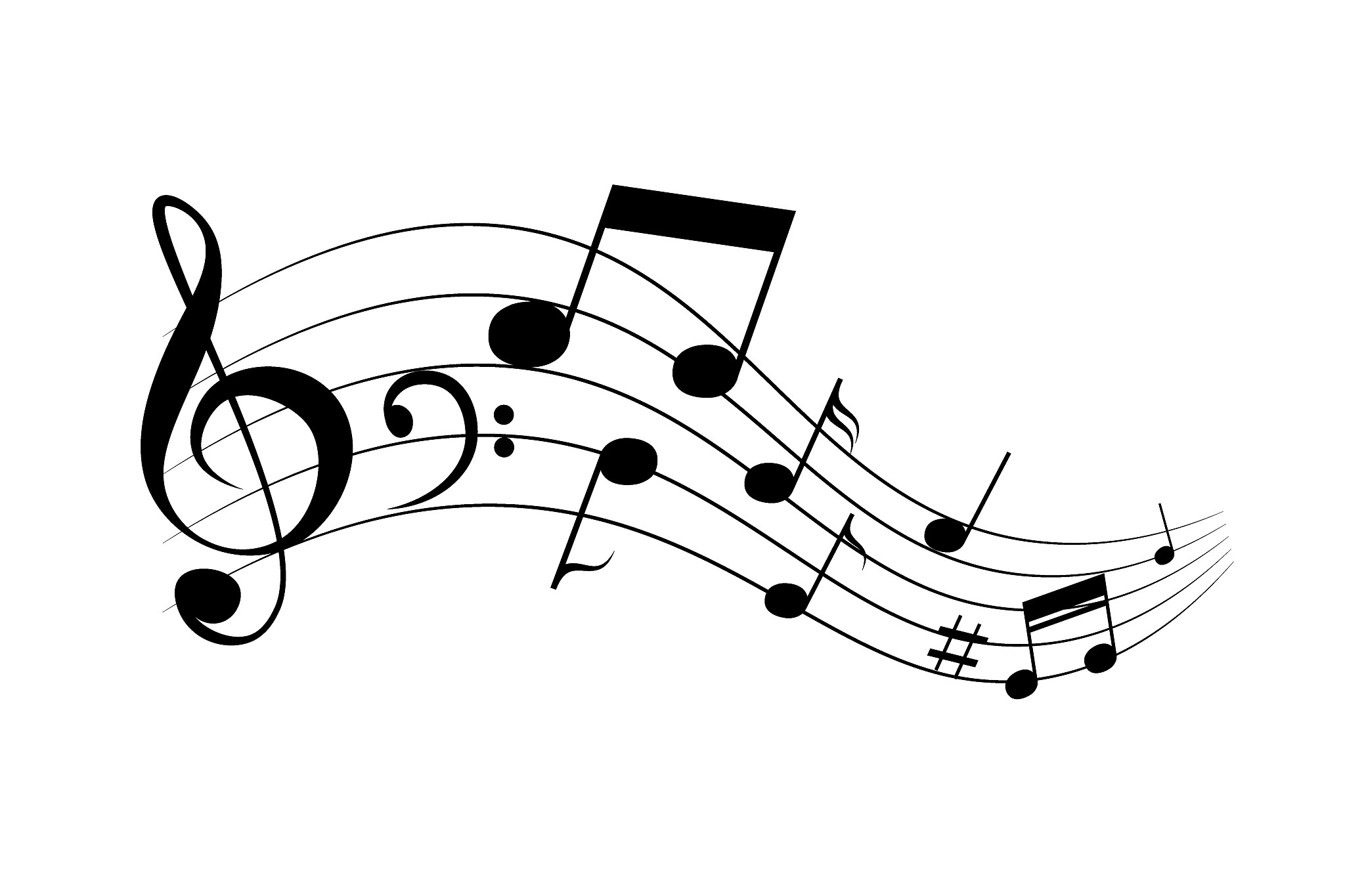 waving notes and melody