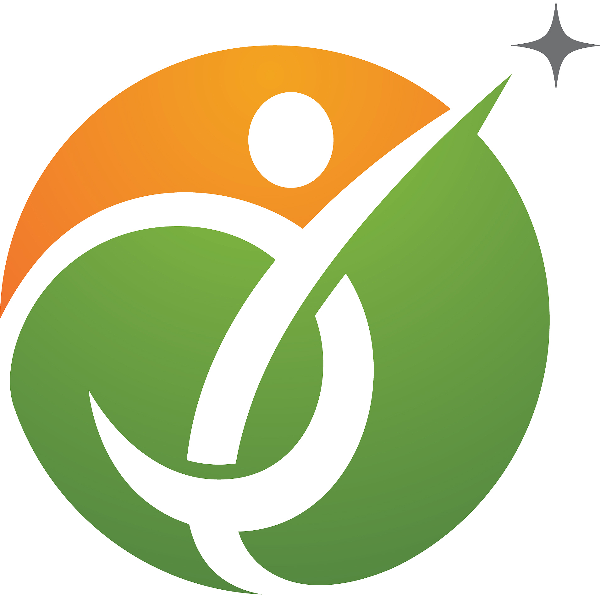 human character logo sign health care logo sign