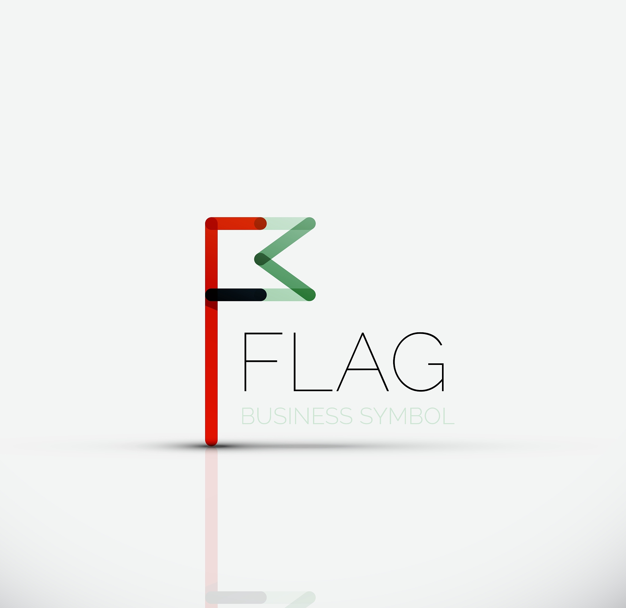 logo flag abstract linear geometric business icon