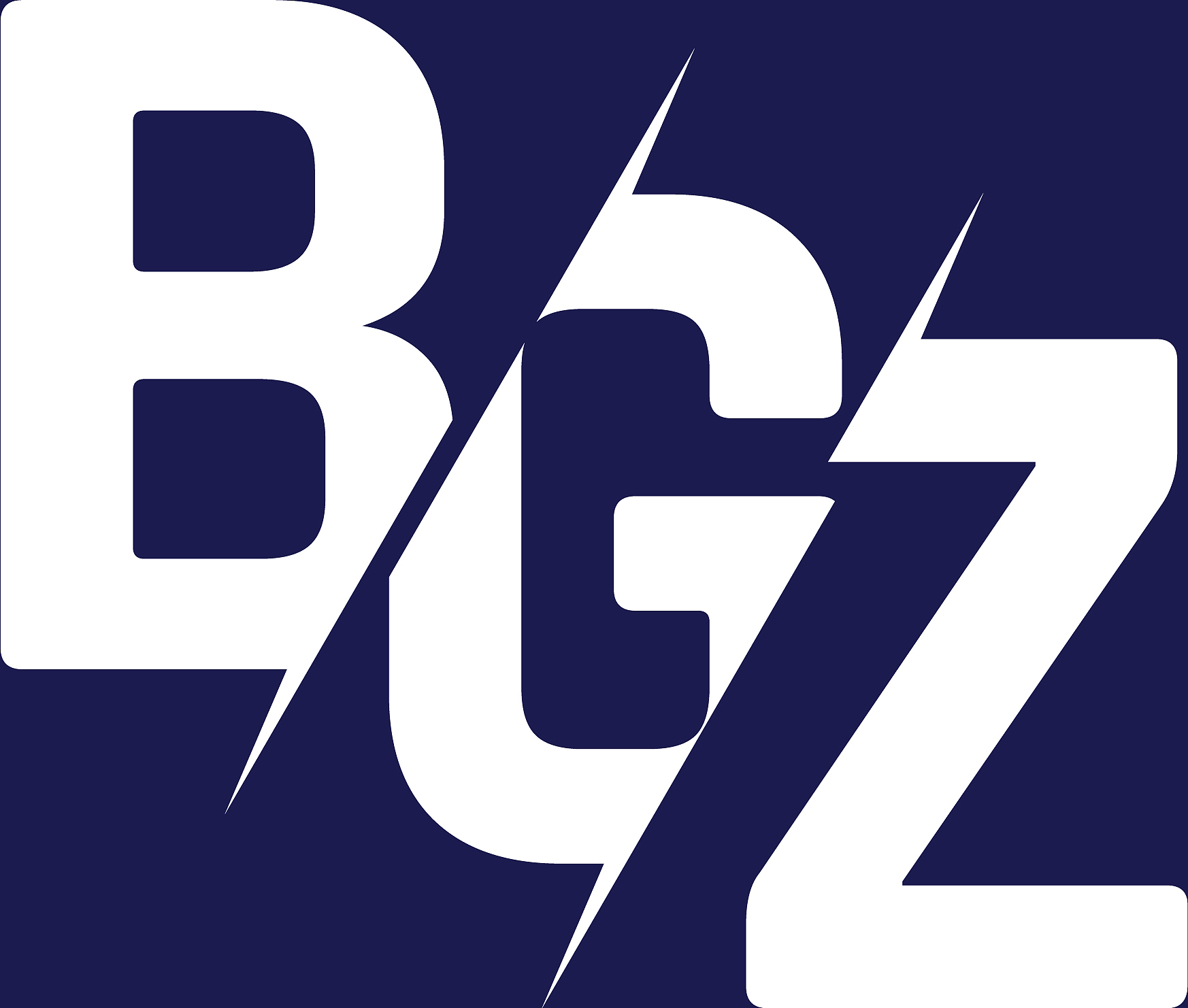 monogram letters initial logo design bgz