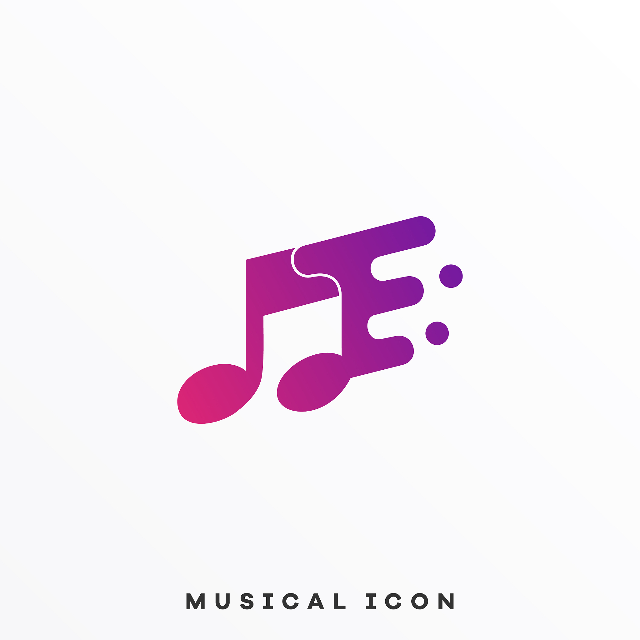 music notes design template