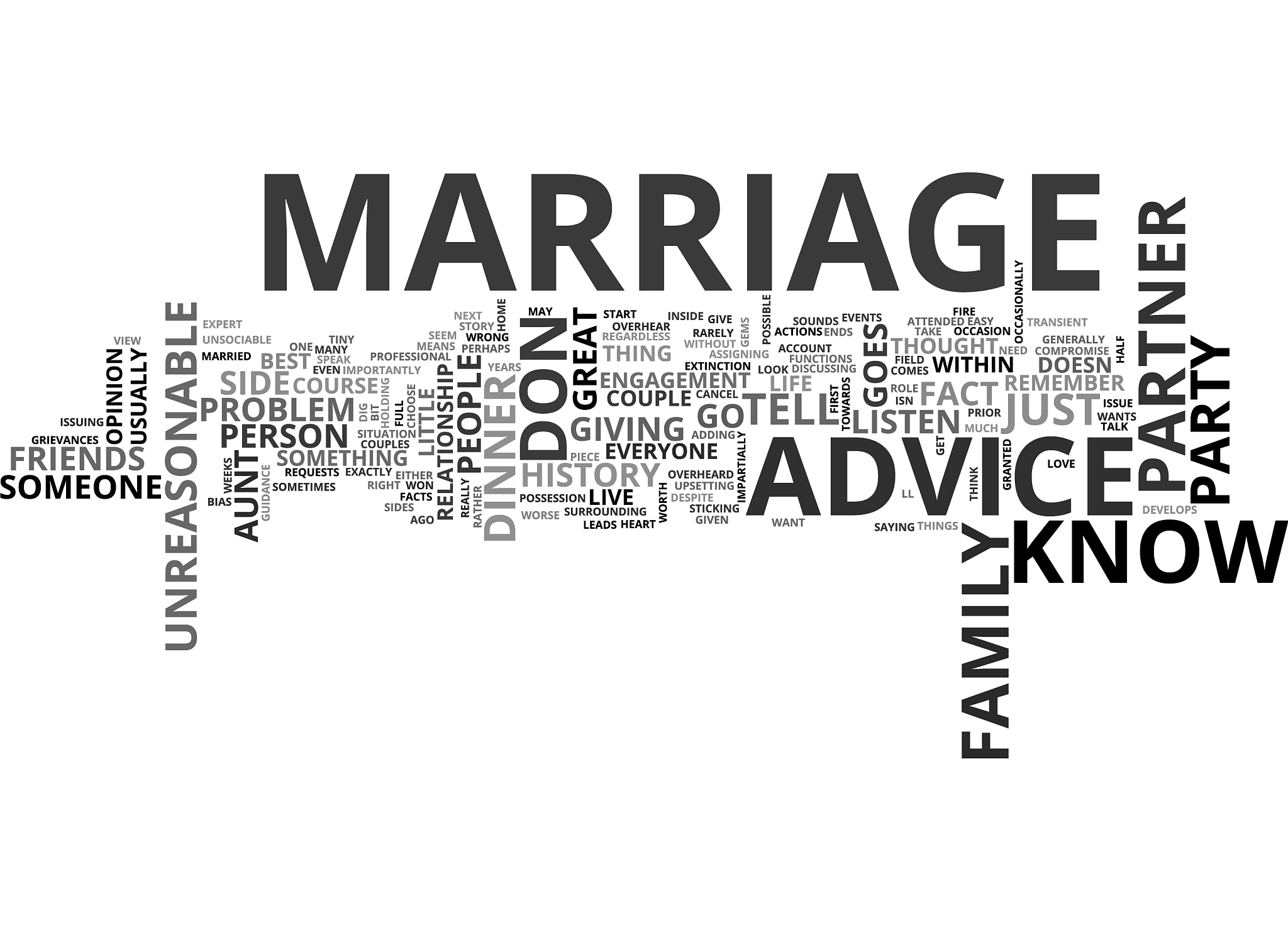which marriage advice should you listen to text