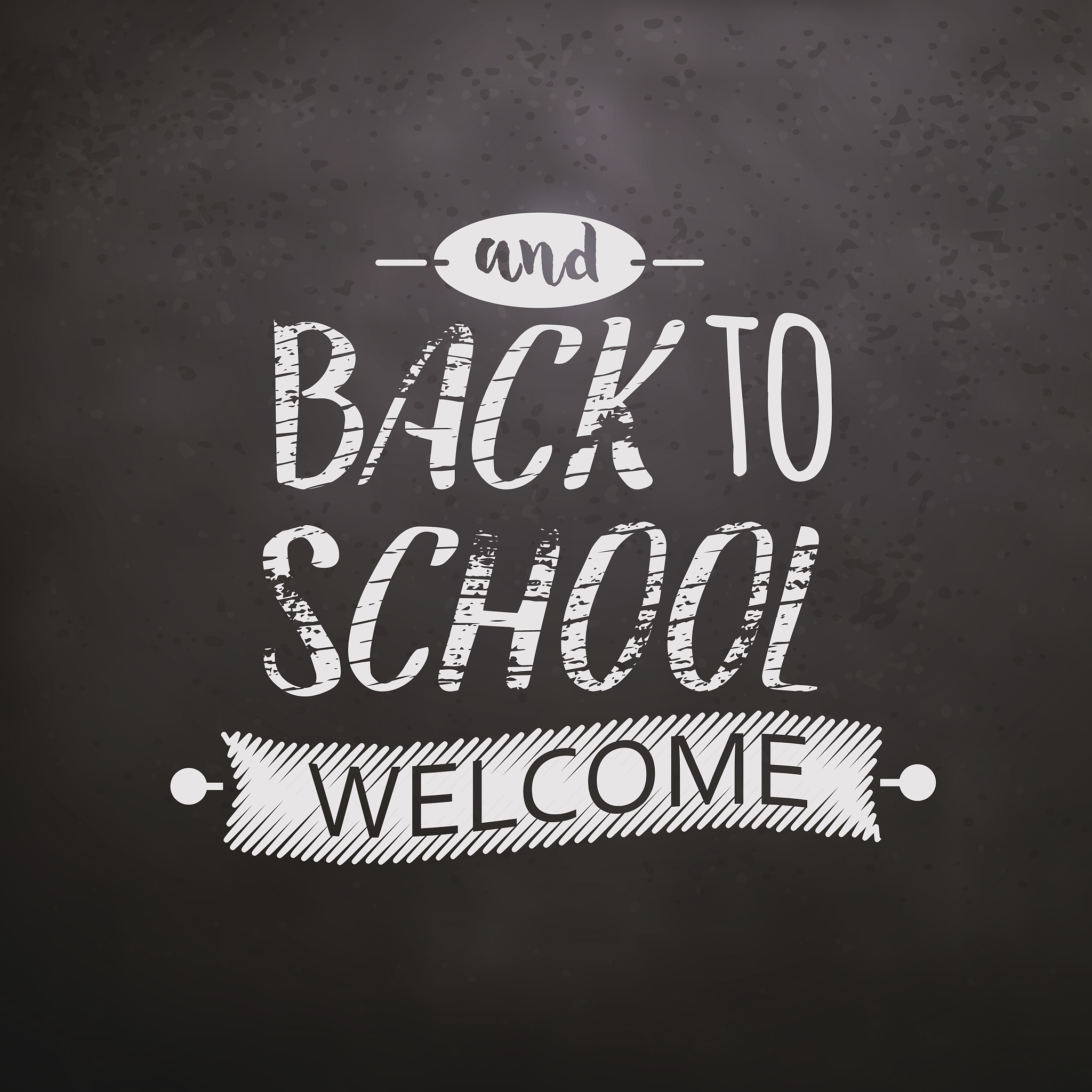 back to school chalkboard