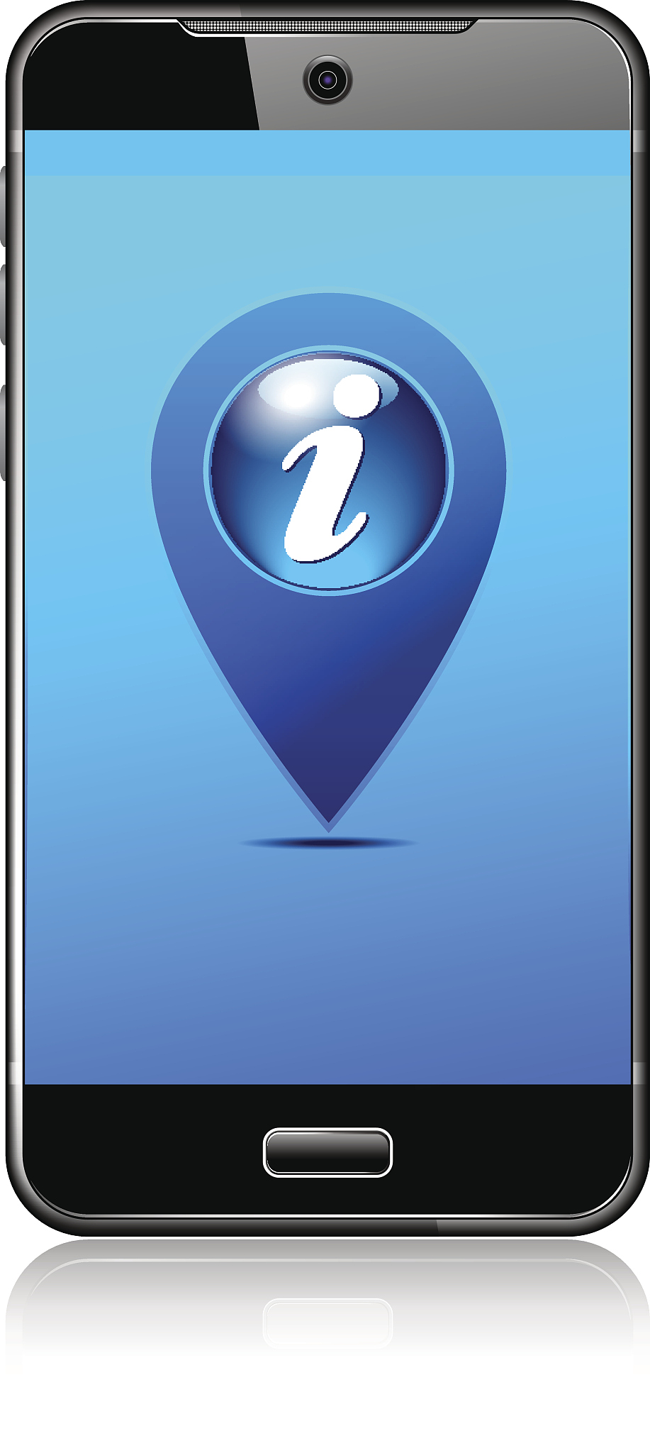 phone info, information icon pointer
