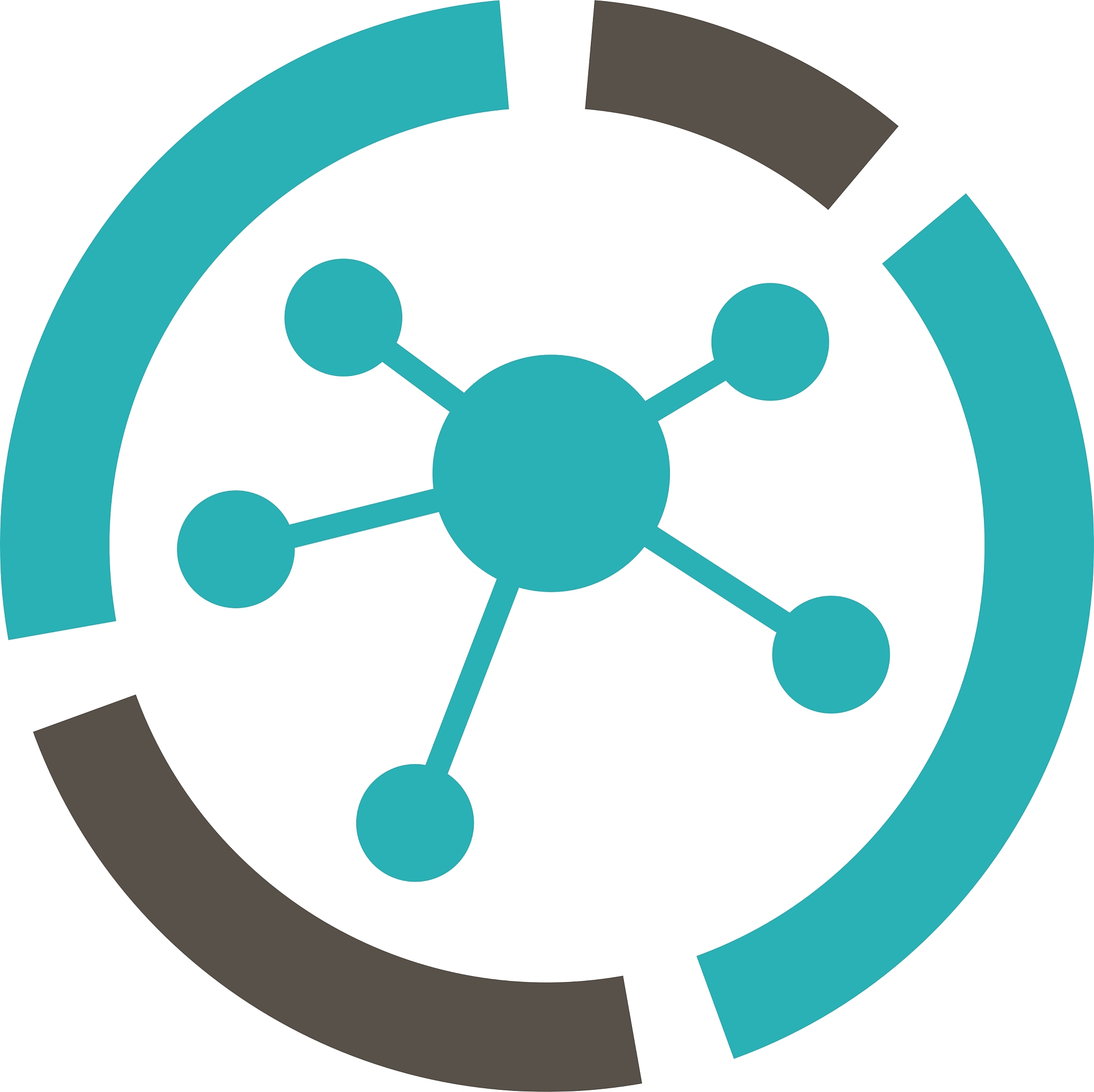 connections diagram icon from business bicolor set