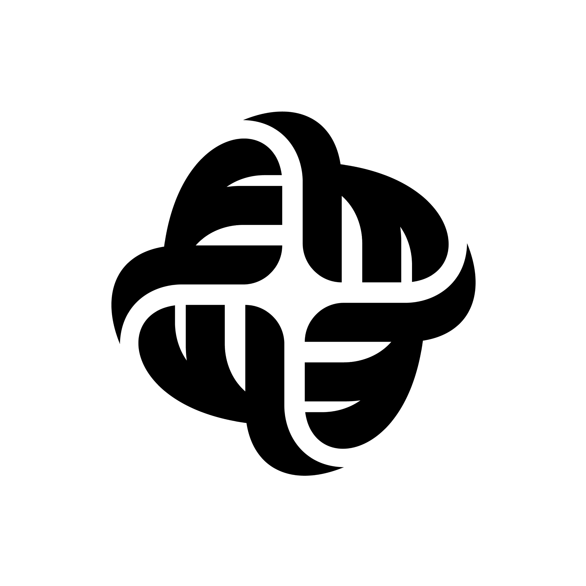 black abstract logo