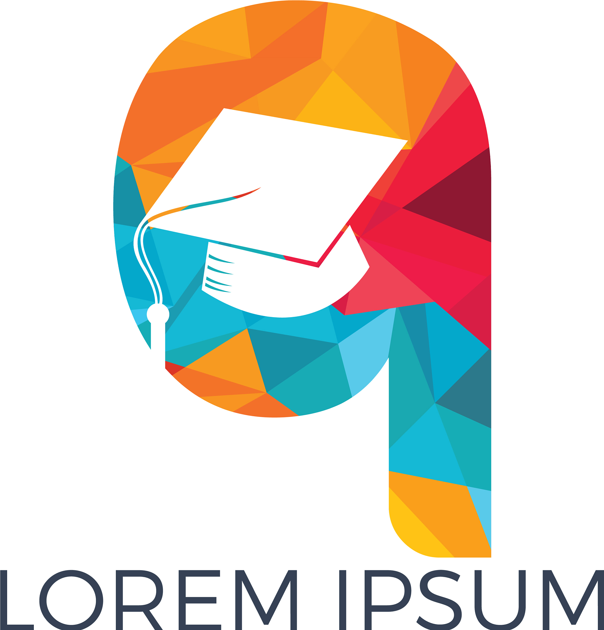 letter q education logo design