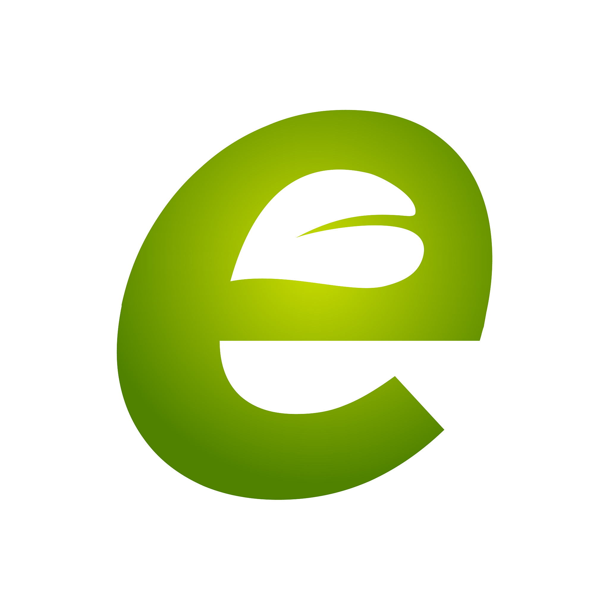 letter e leaf vector icon illustration
