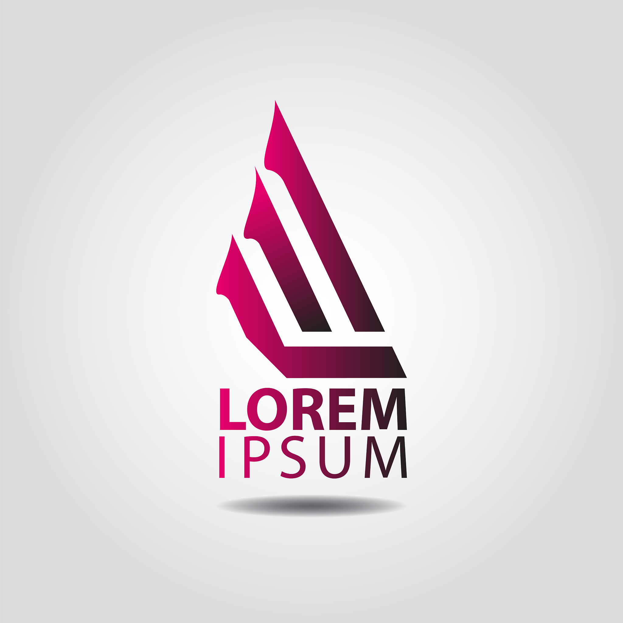 logotype template w letter