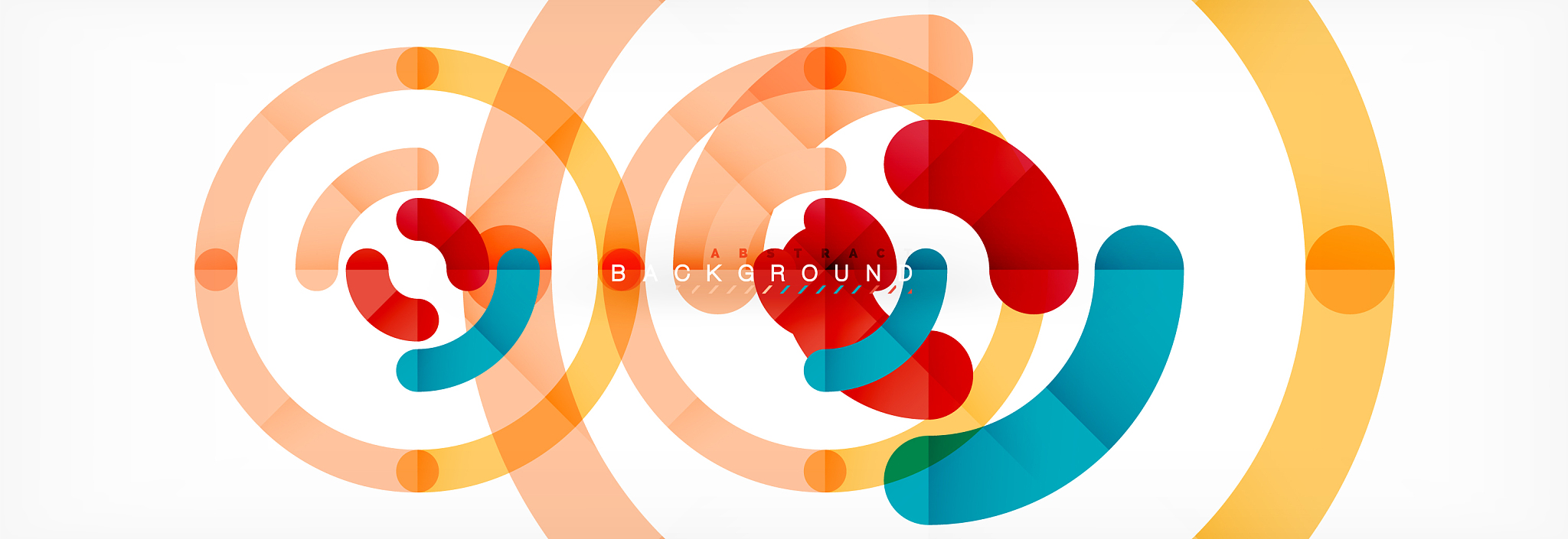 line design circles abstract background