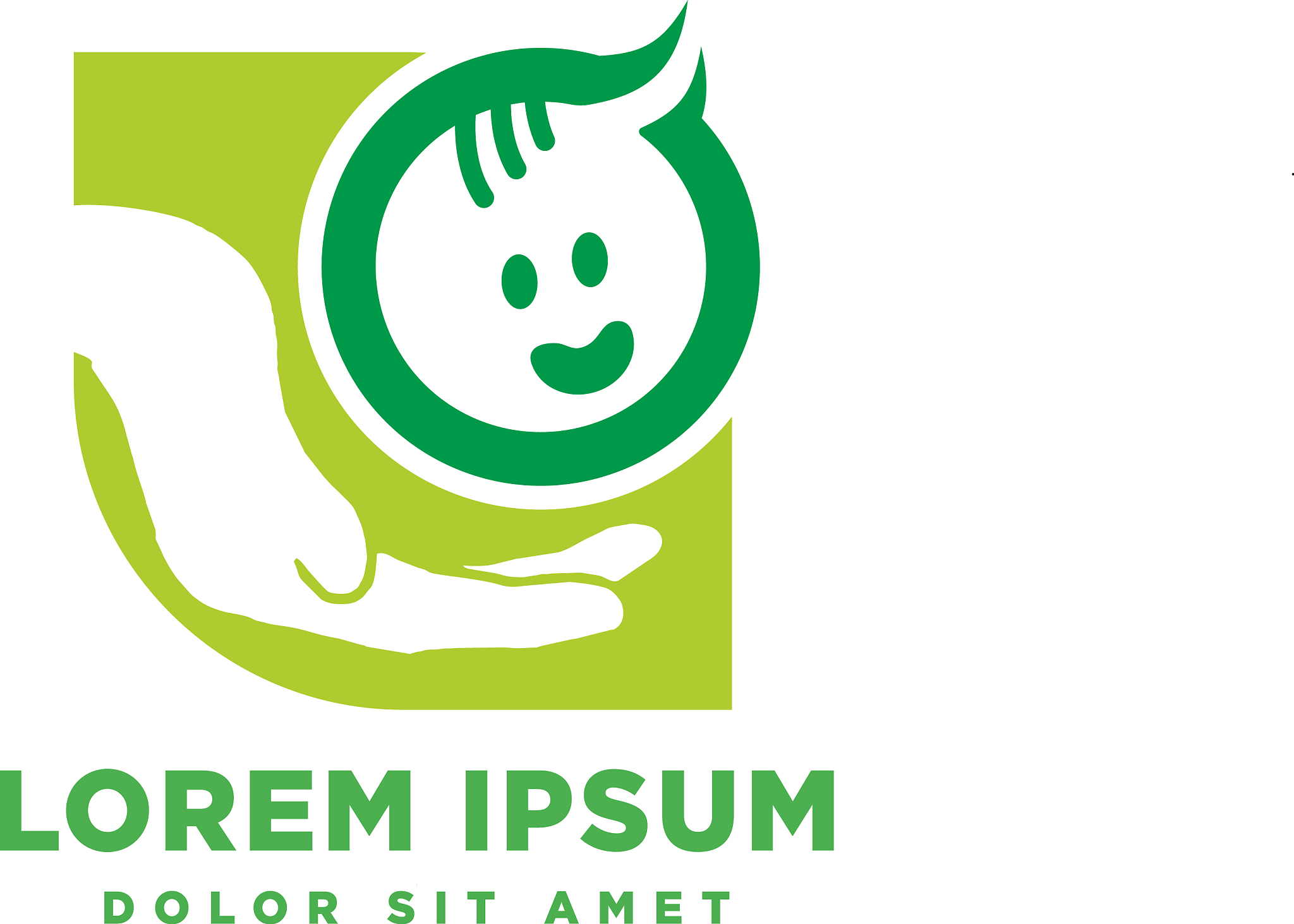 children care baby care logo template icon