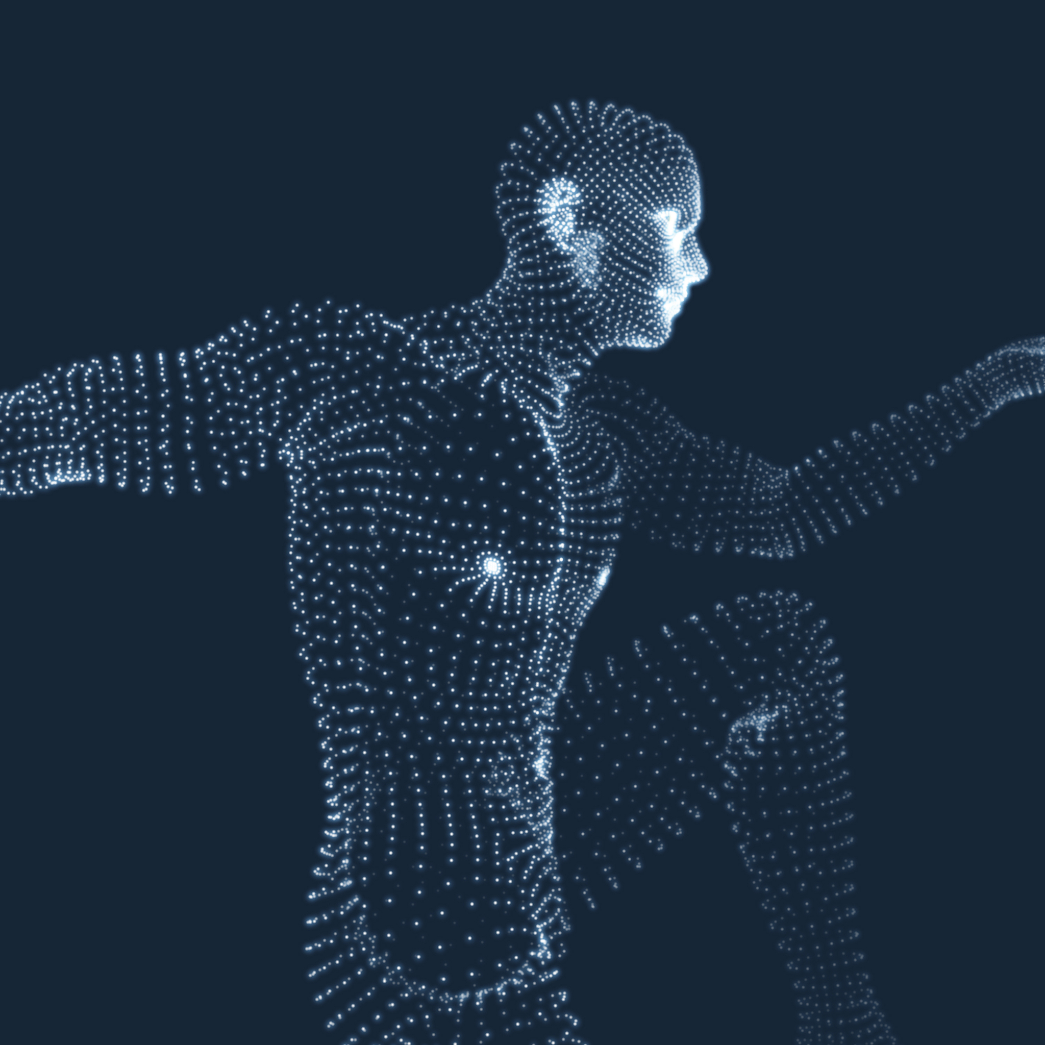 3d model of man human body design element