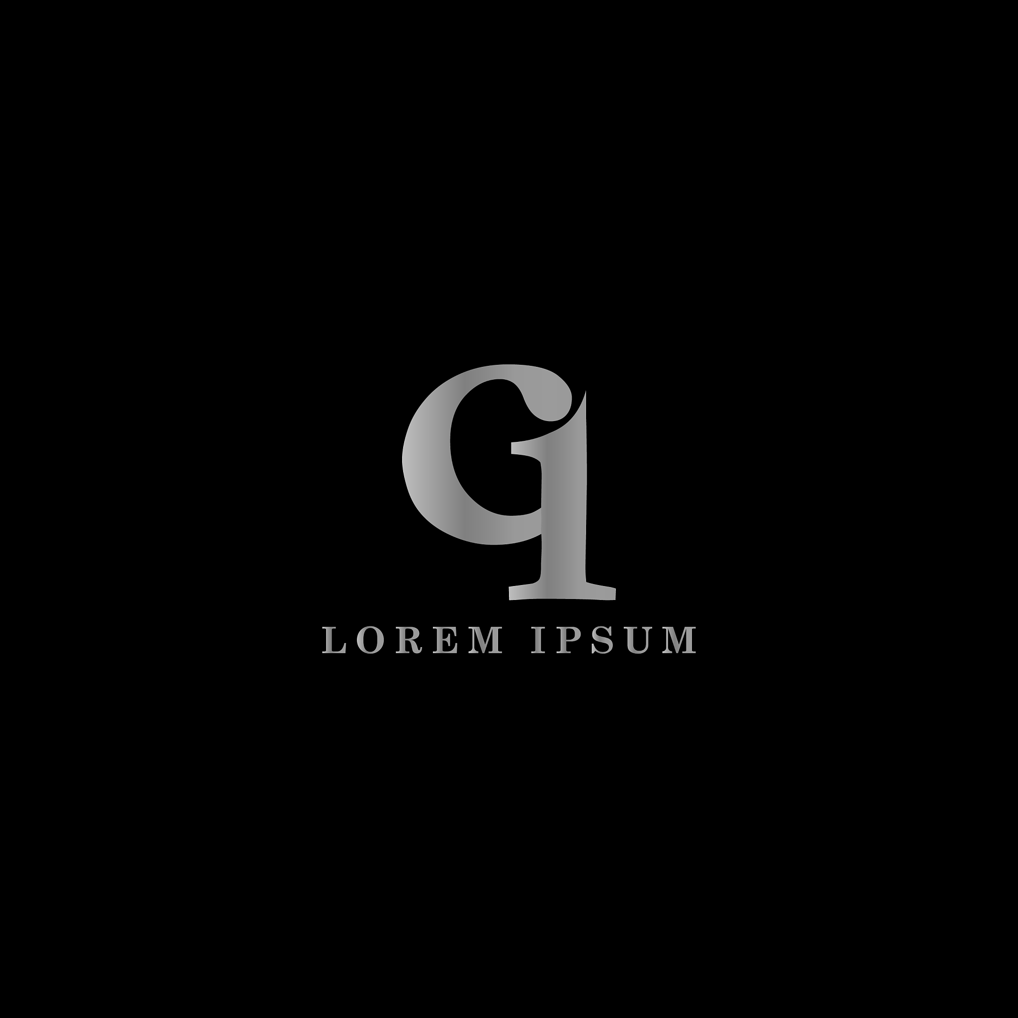 g logo initial letter design template