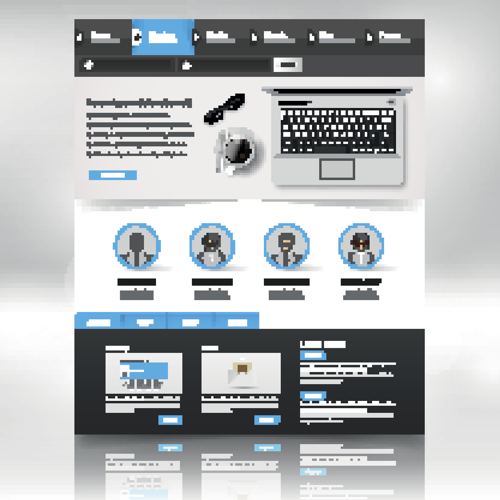 business website template design