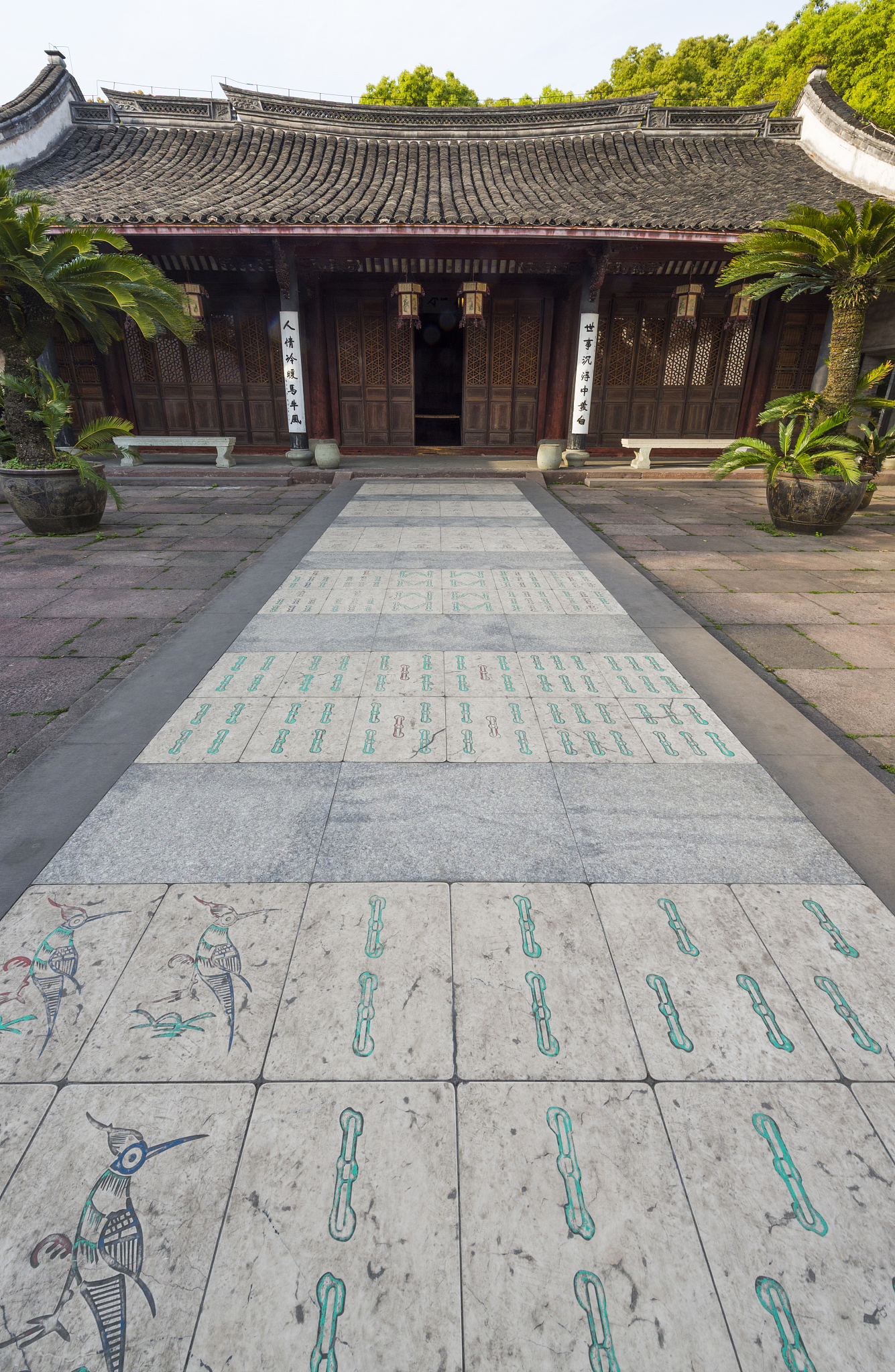 宁波博物馆、玉米楼、天一阁等场景绘画作品欣赏