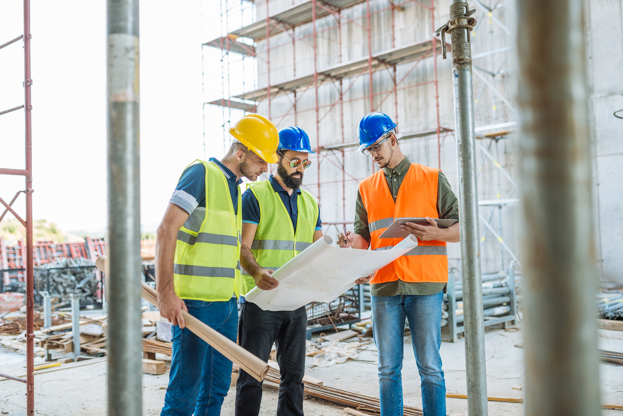 construction industry - foundations of new skyscraper
