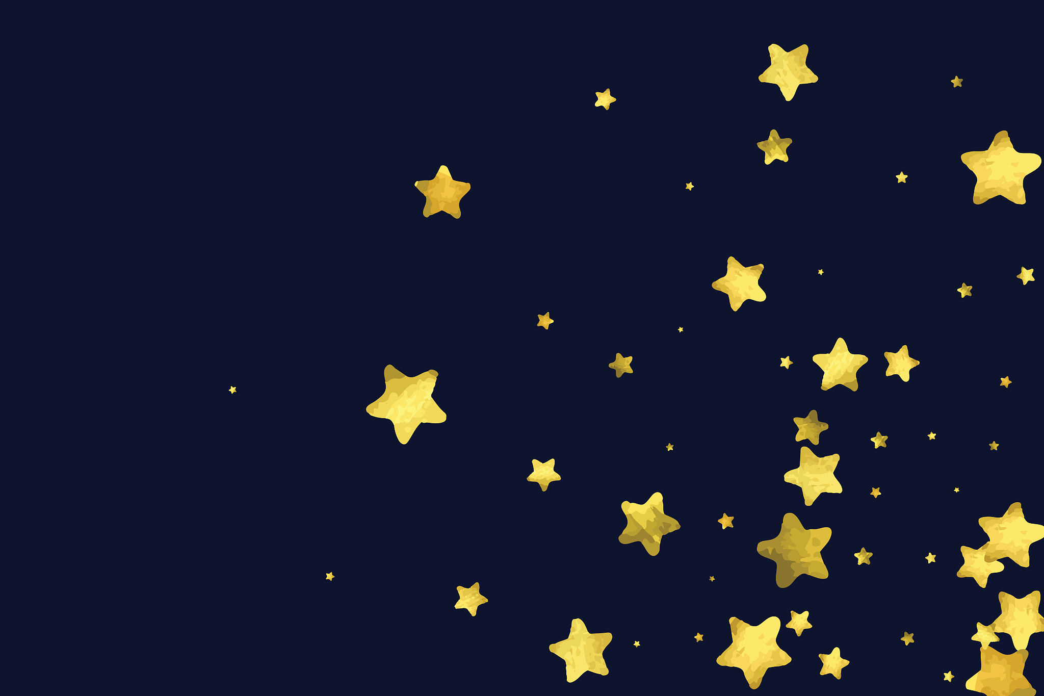 round gold confetti.