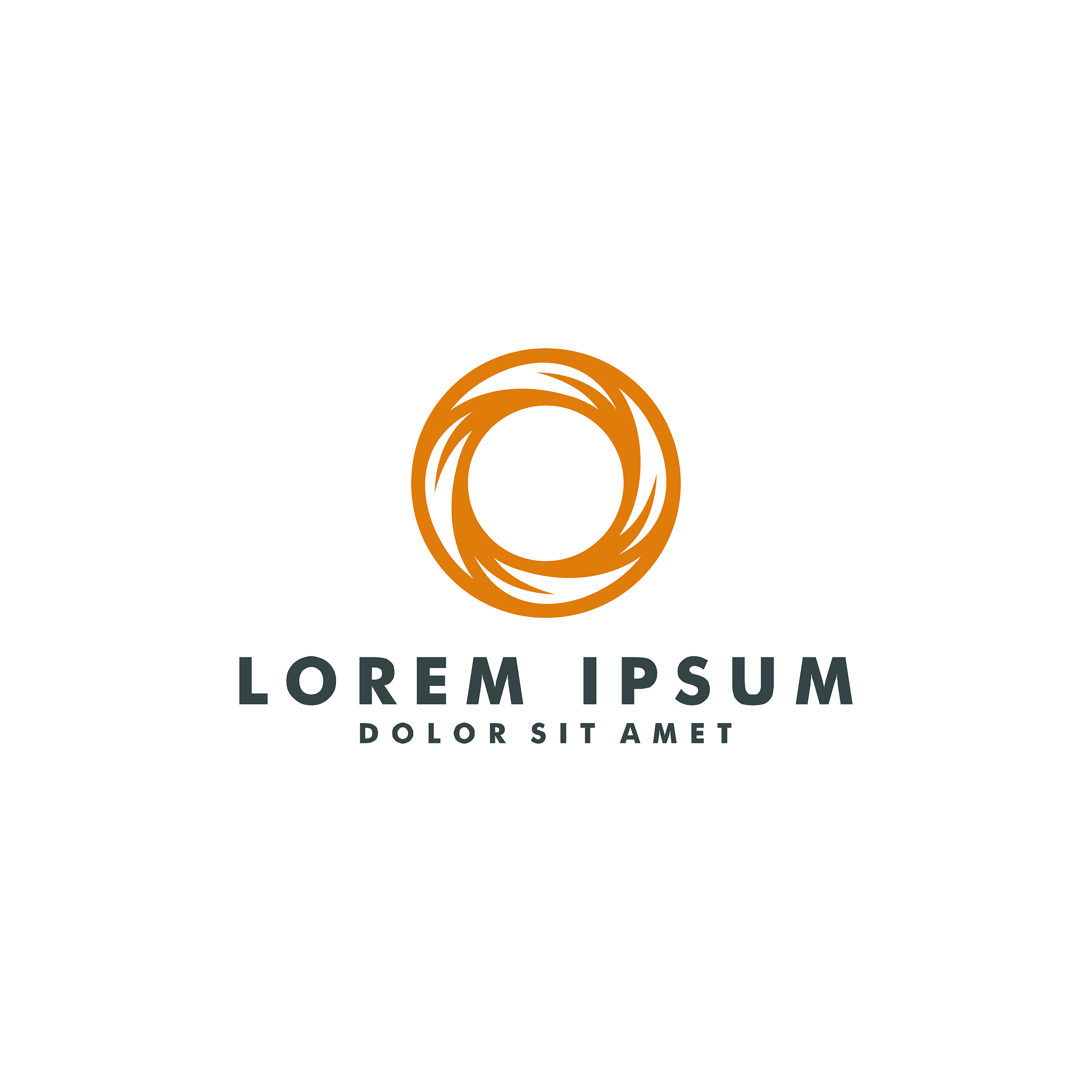 abstract circle icon design logotype vector