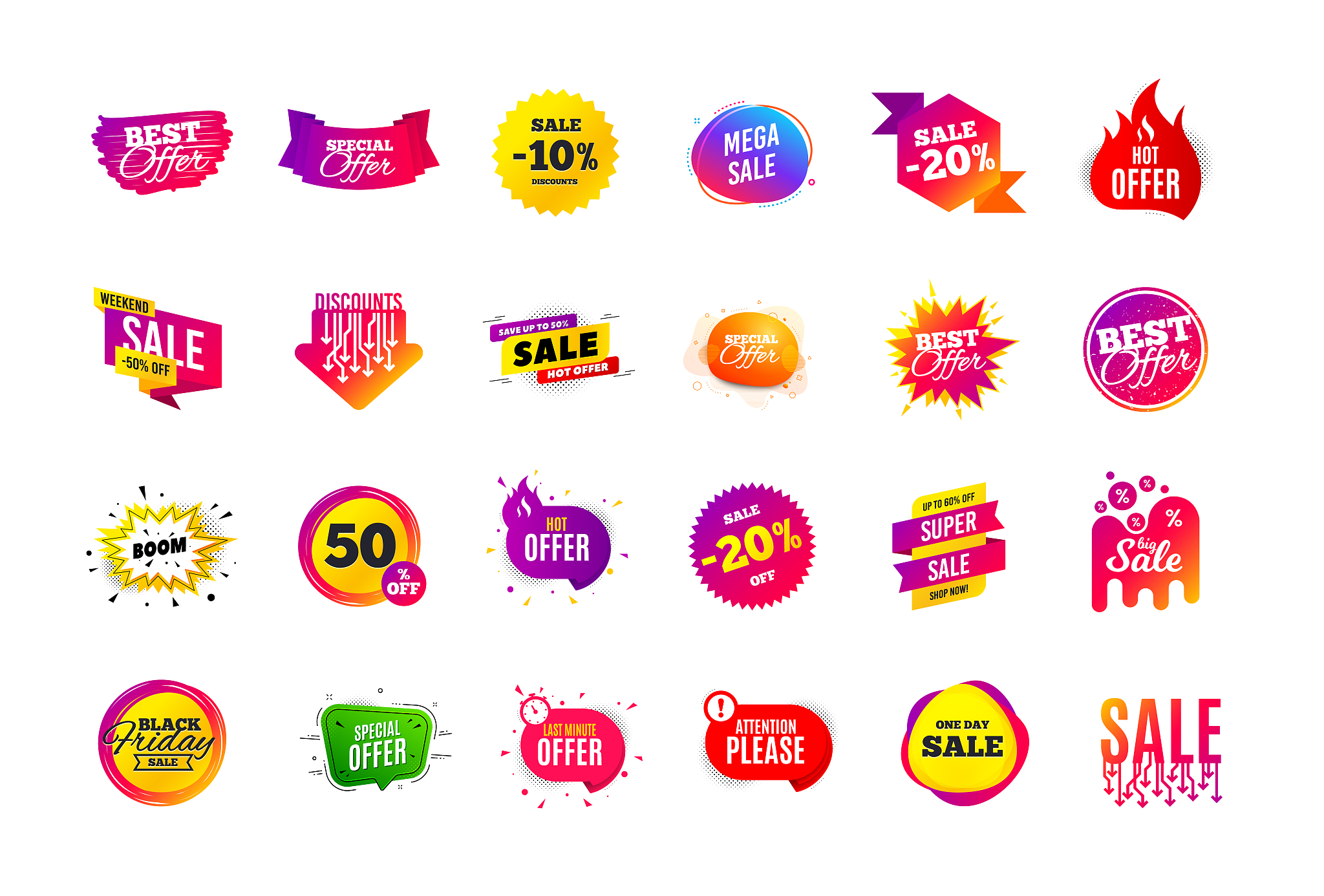 sale banner badge. special offer discount tags. coupon shape tem
