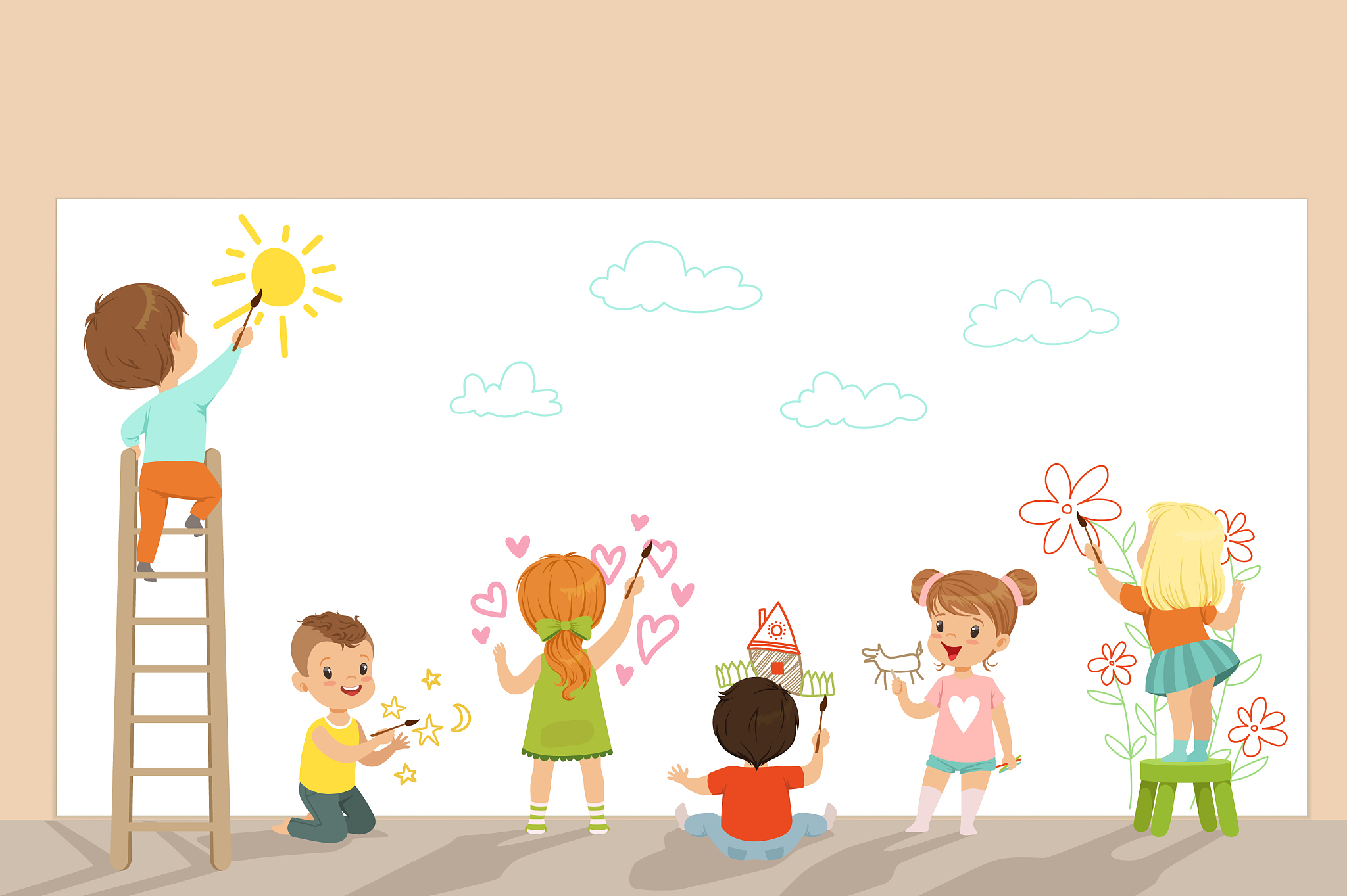 彩色童年：小灰和小彩的快乐冒险