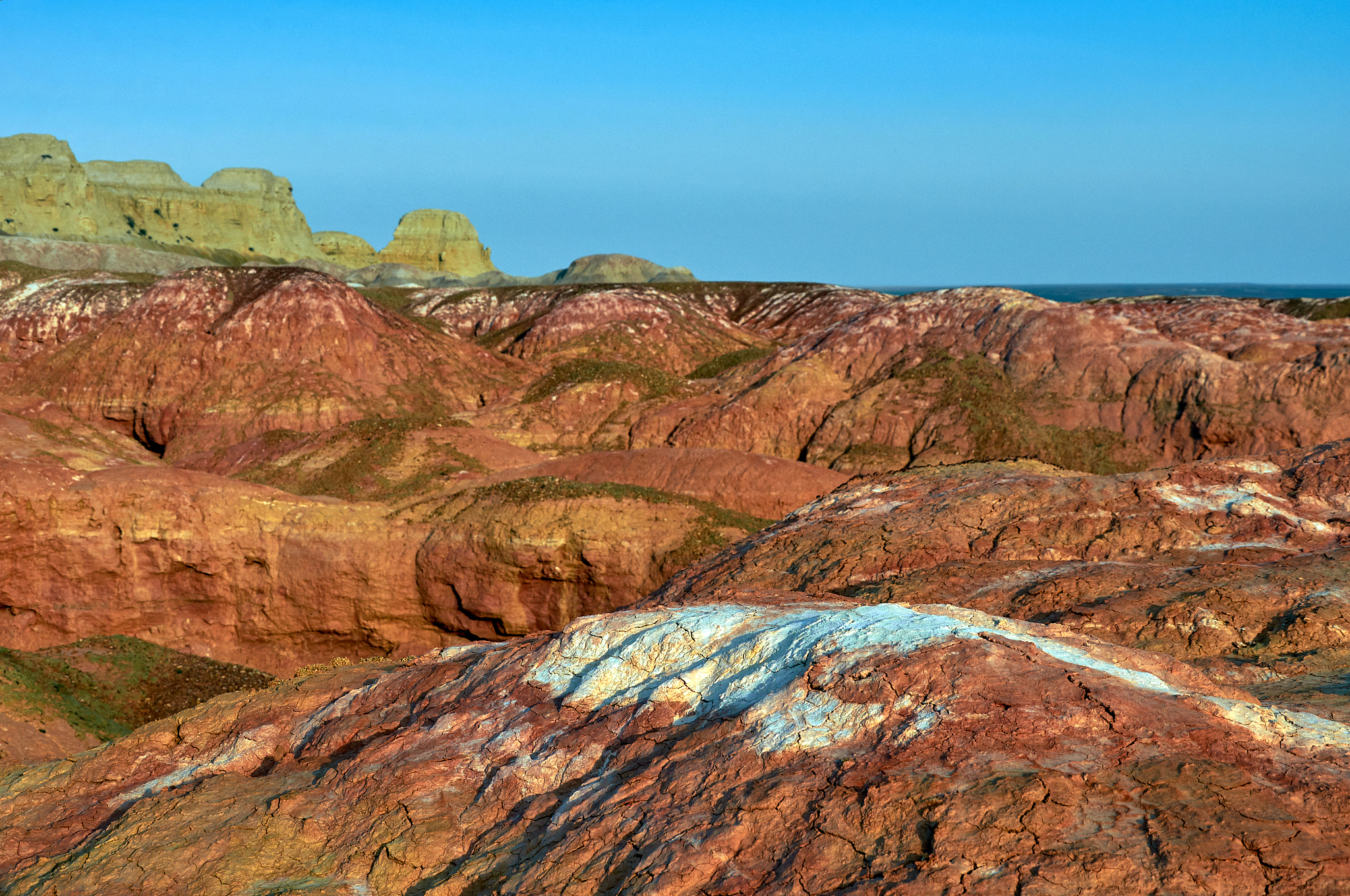 chalk mountains.