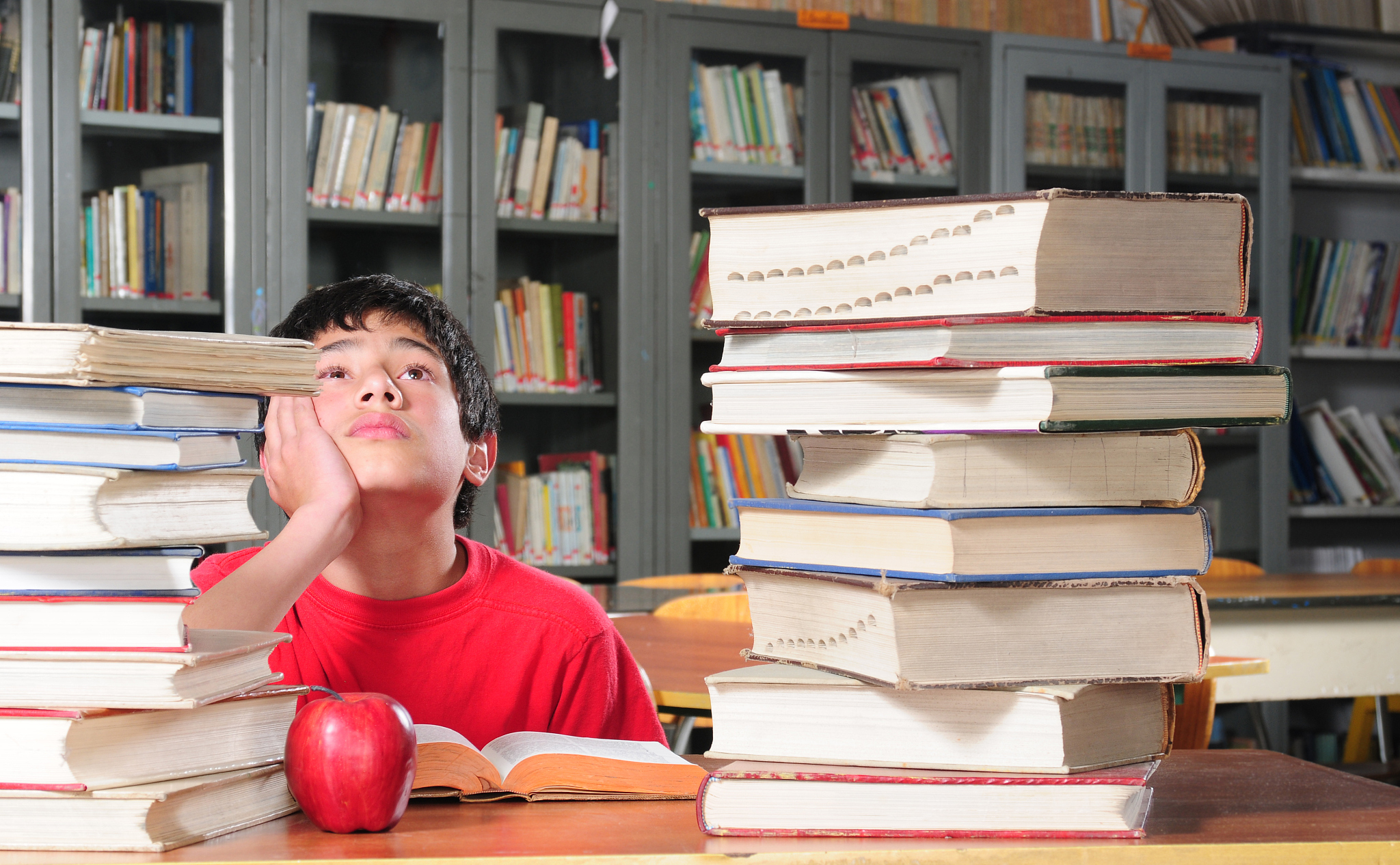thoughtful student.
