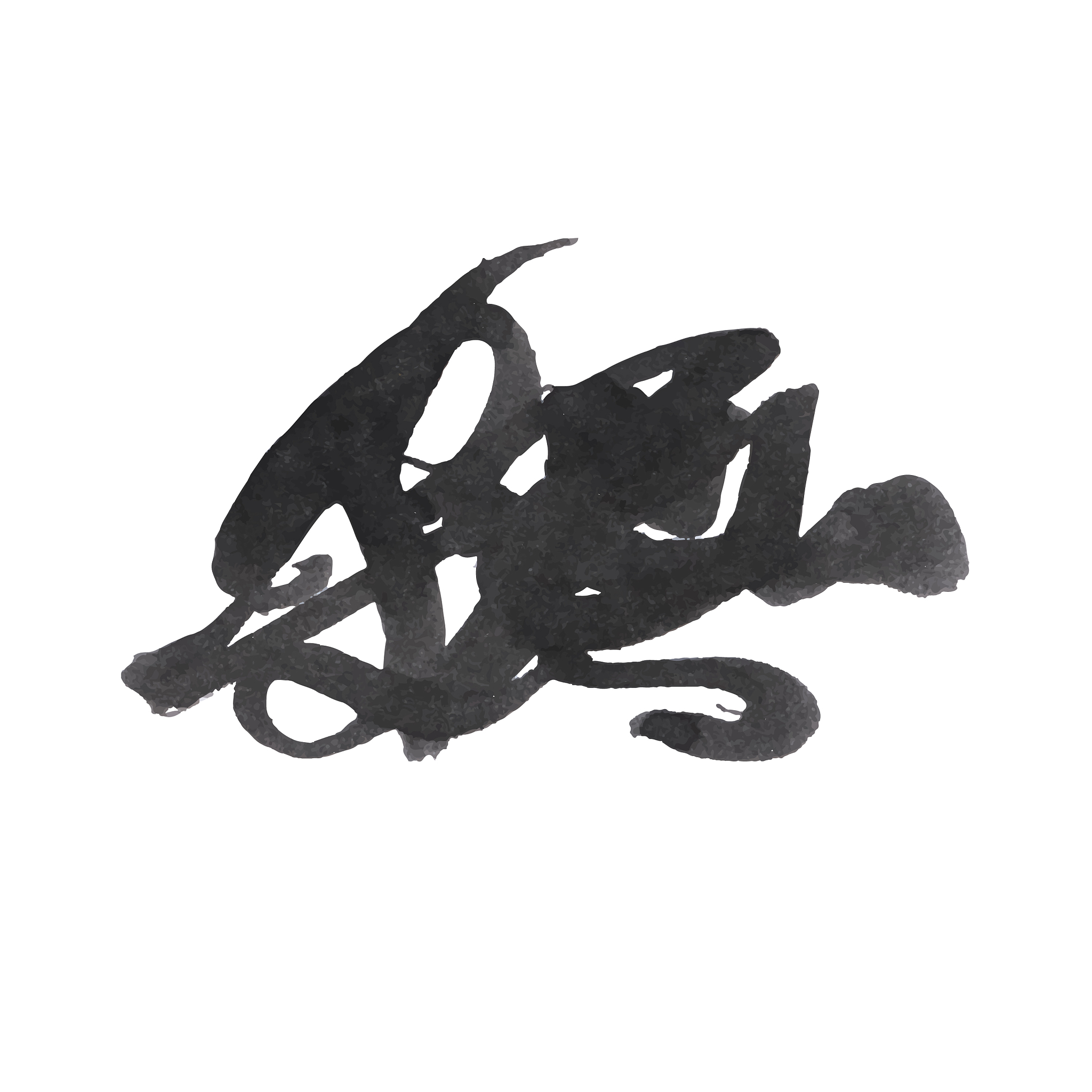 grunge ink pen stroke