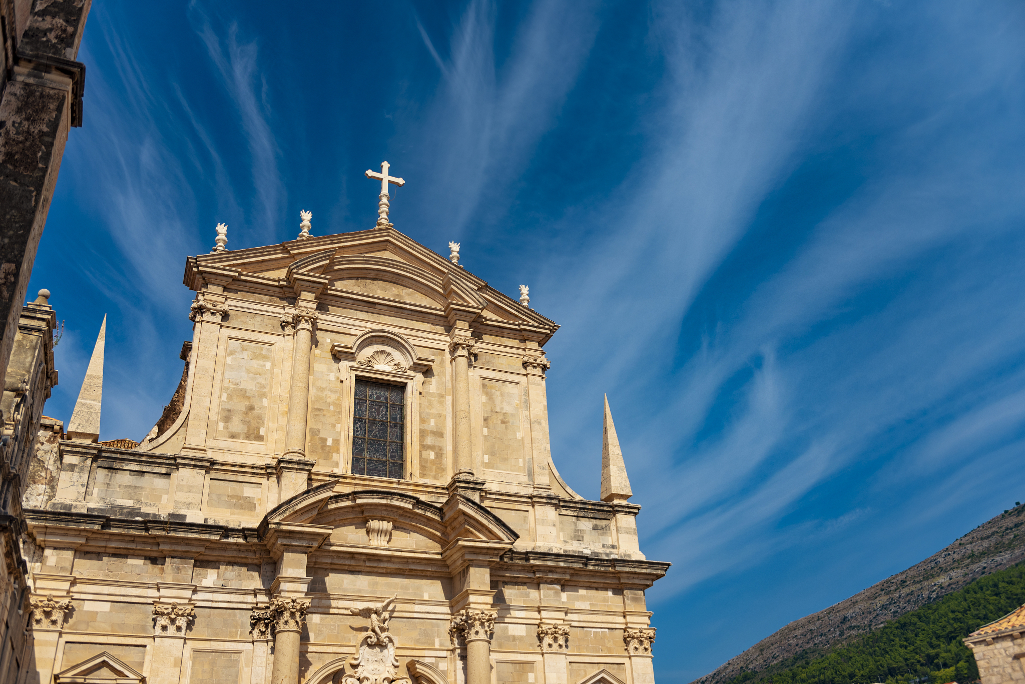 church of saint ignatius in dubrovnik, croatia