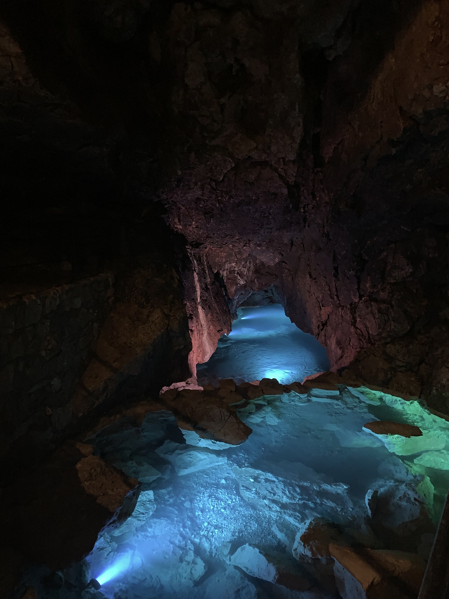 rock formations in cave