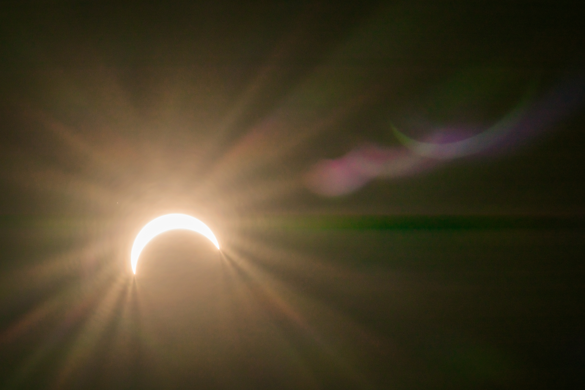 solar eclipse with light effects backgrounds