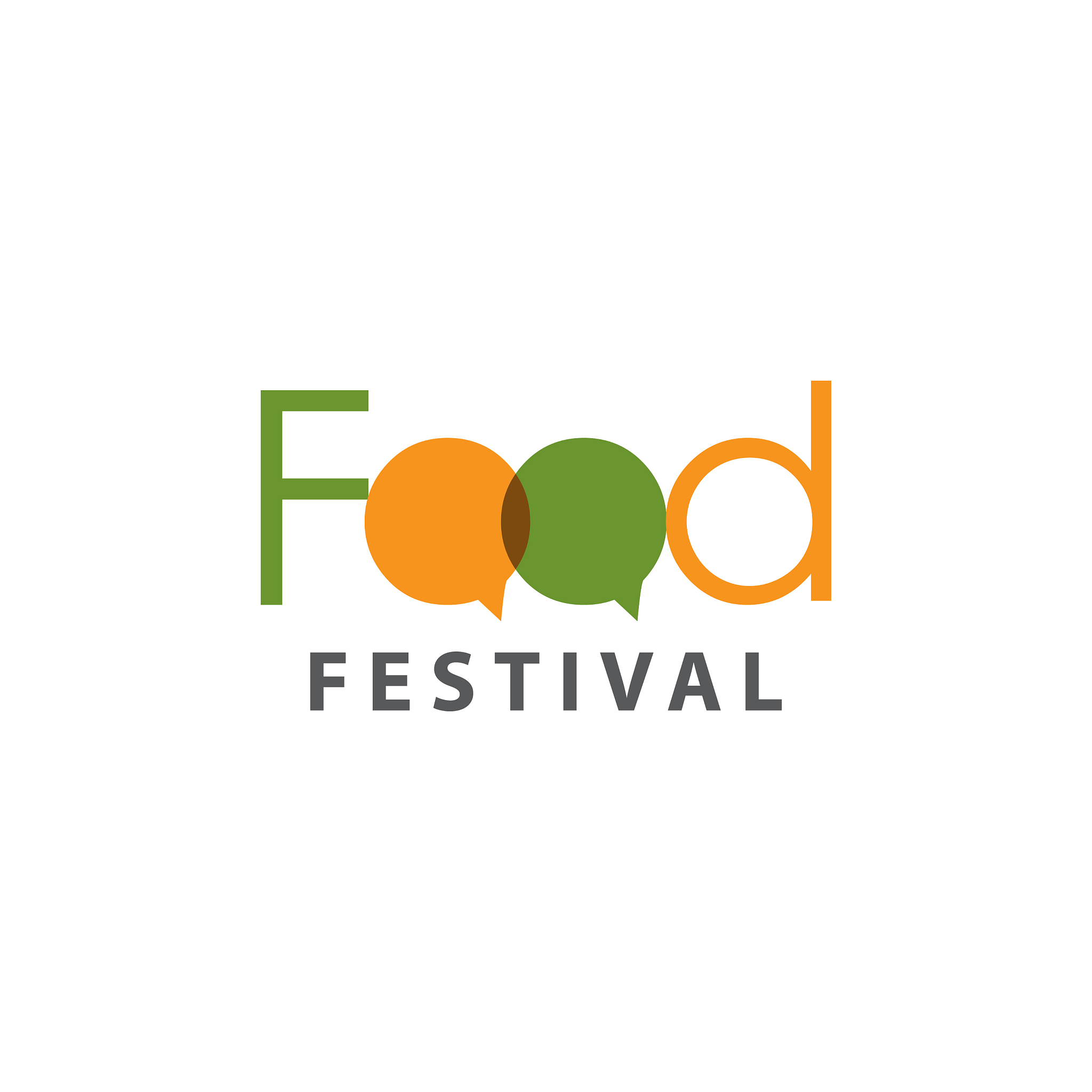 food festival logo template design
