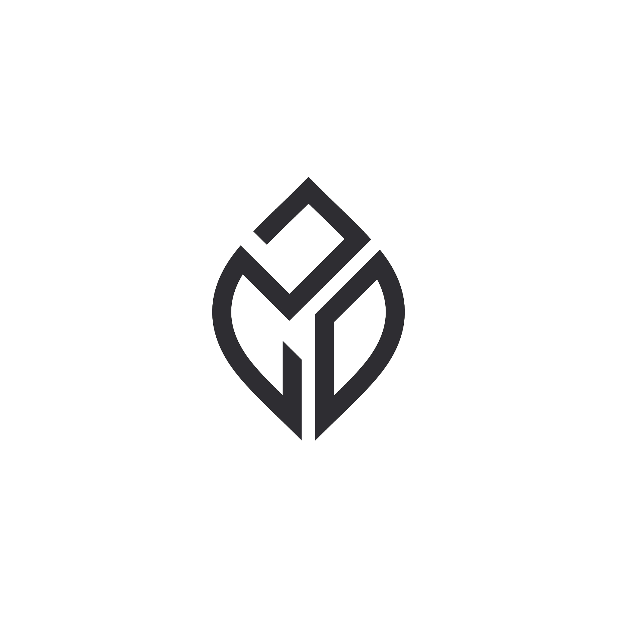 zd letter logo icon design template elements
