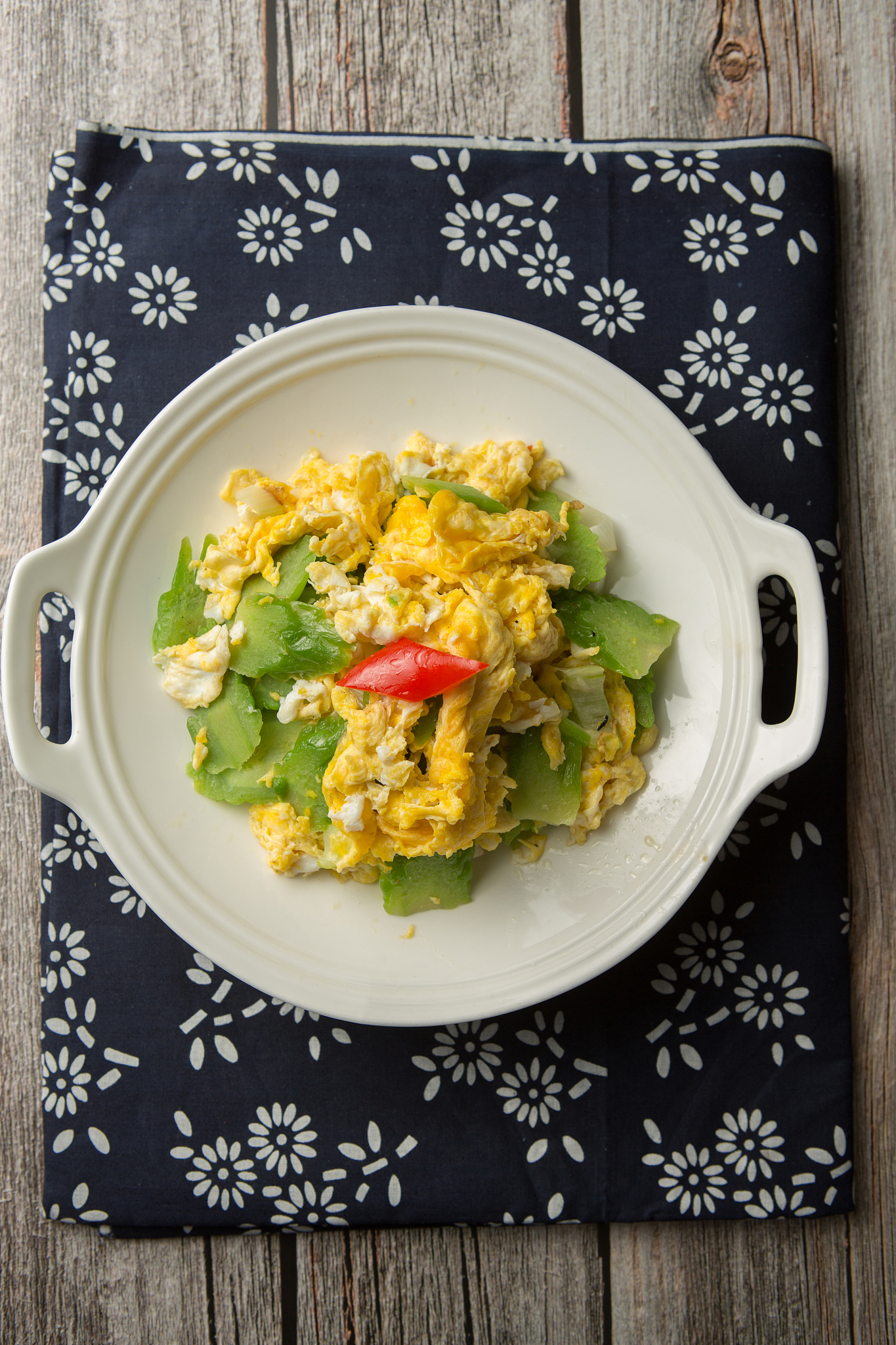 番薯粥苦瓜炒蛋 30字好评