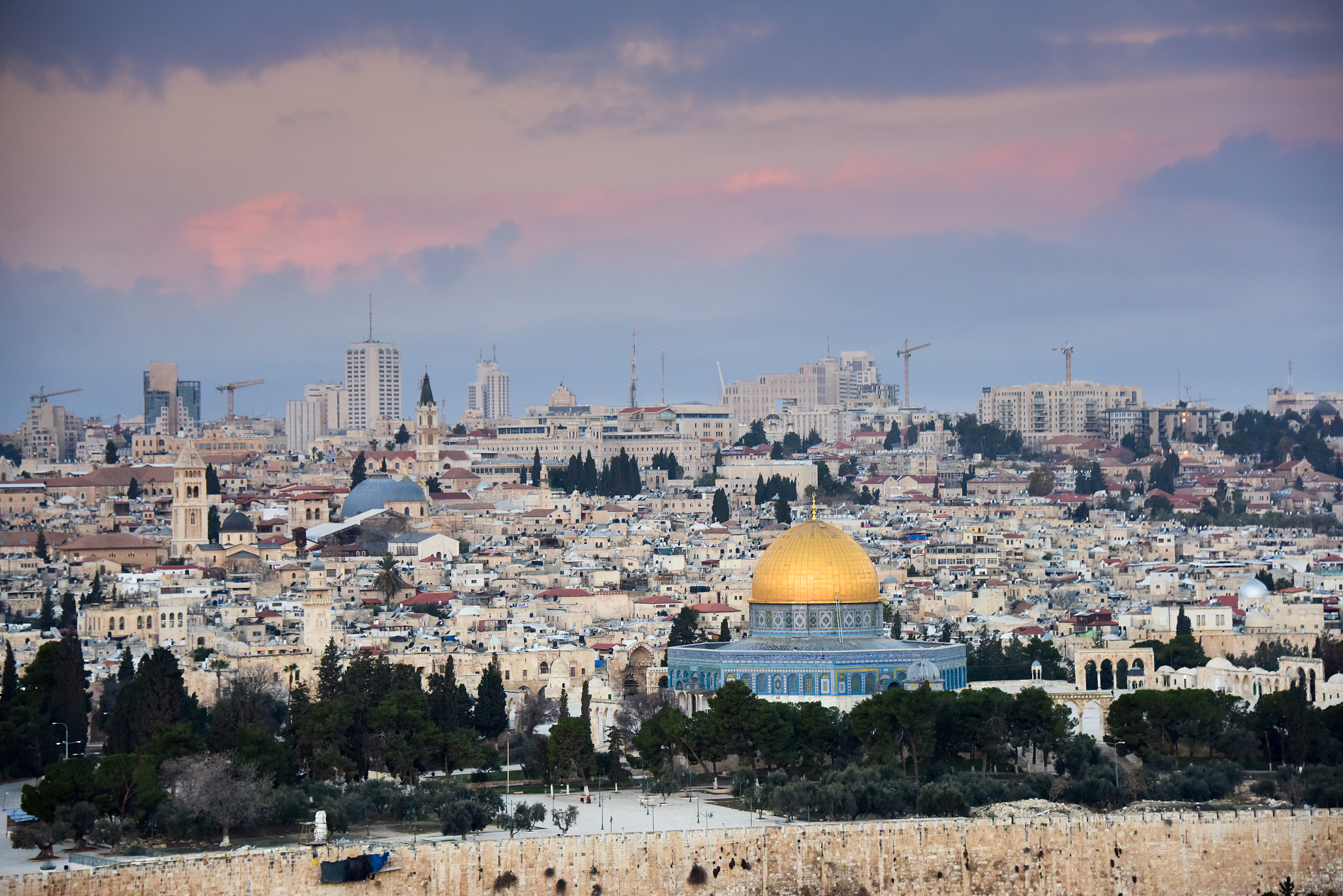 view of jerusalem from the mount olives