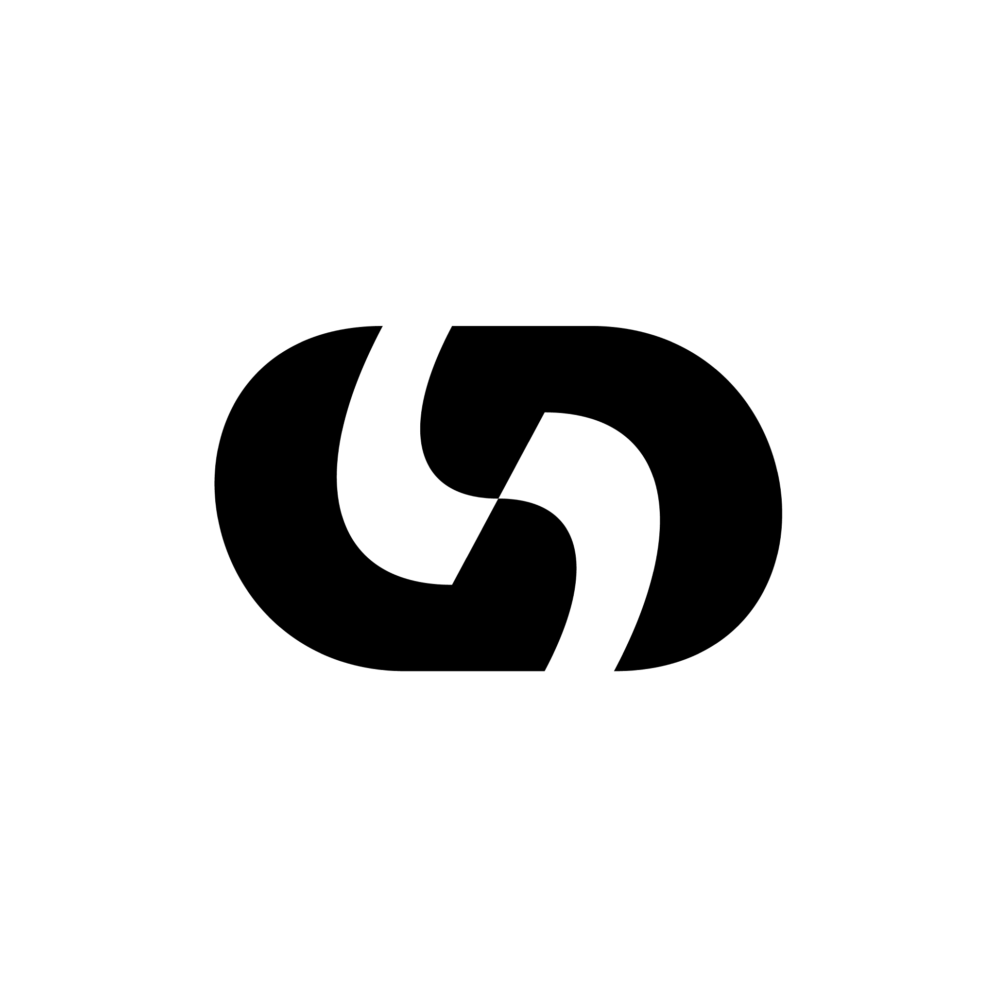 black abstract logo