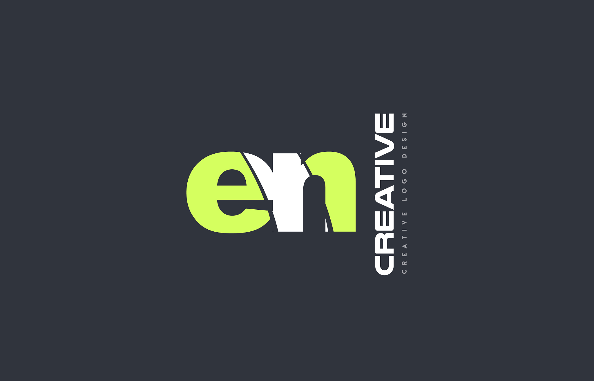 green letter en e n combination logo icon company