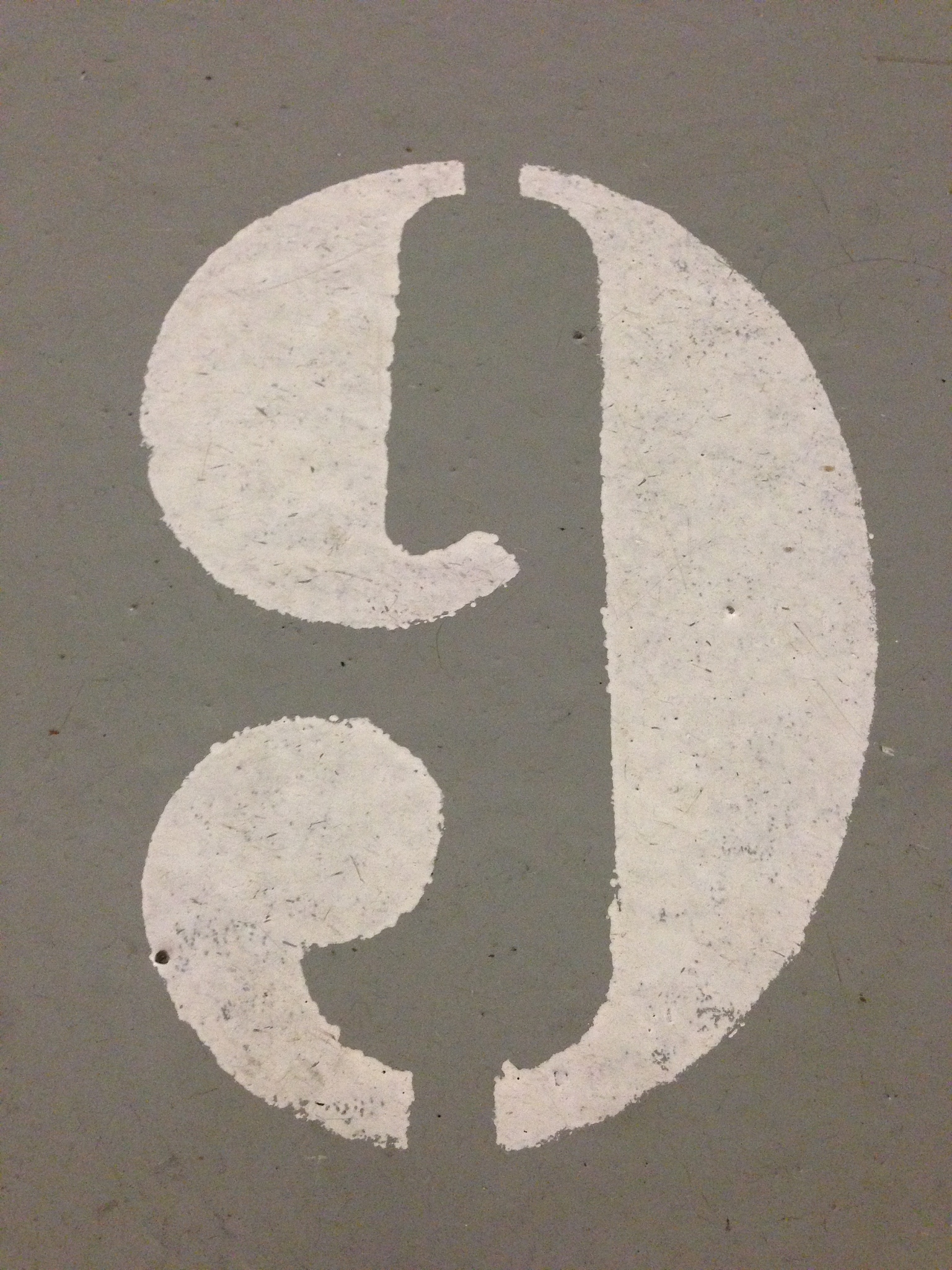 found letters and numbers