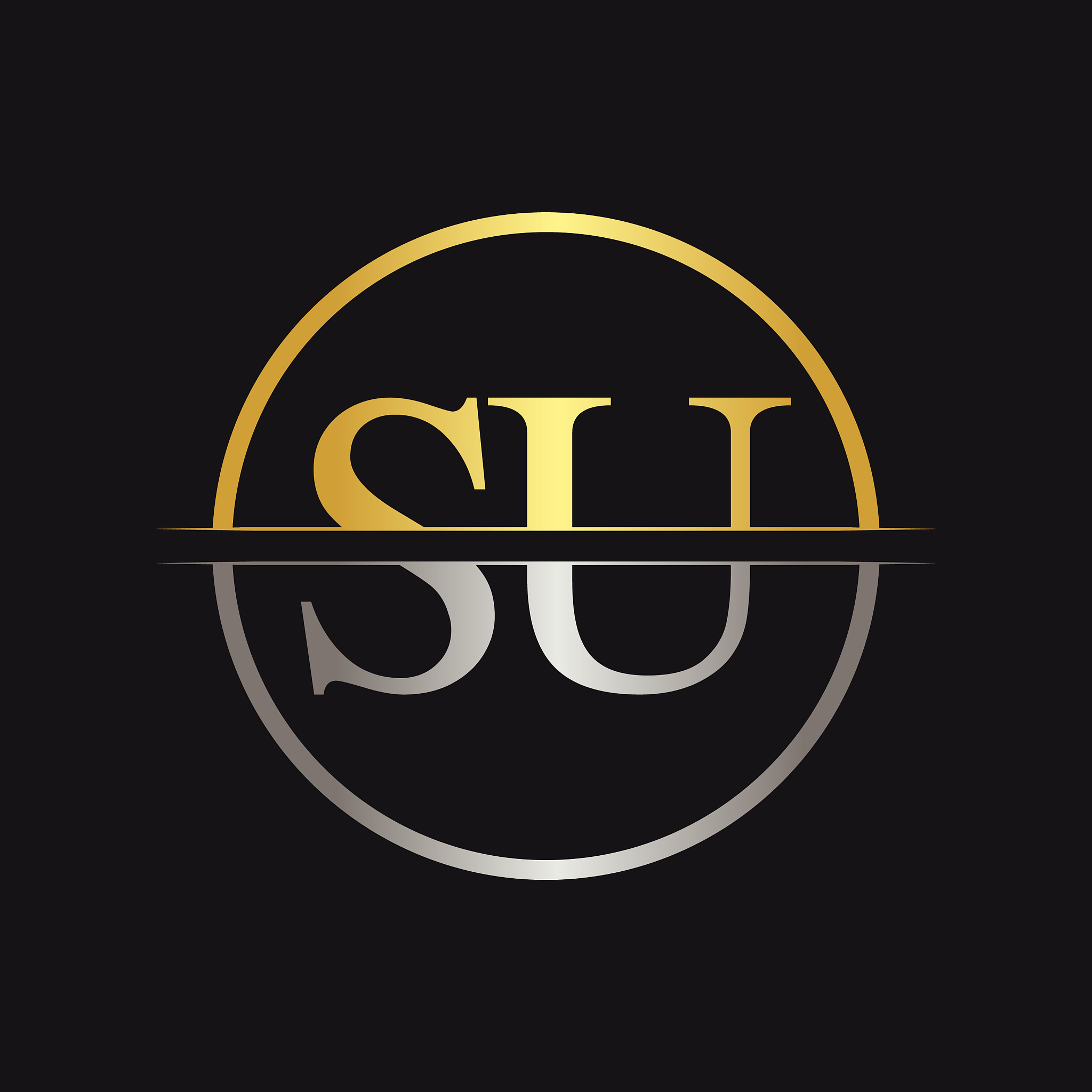 initial letter su logo design template su letter