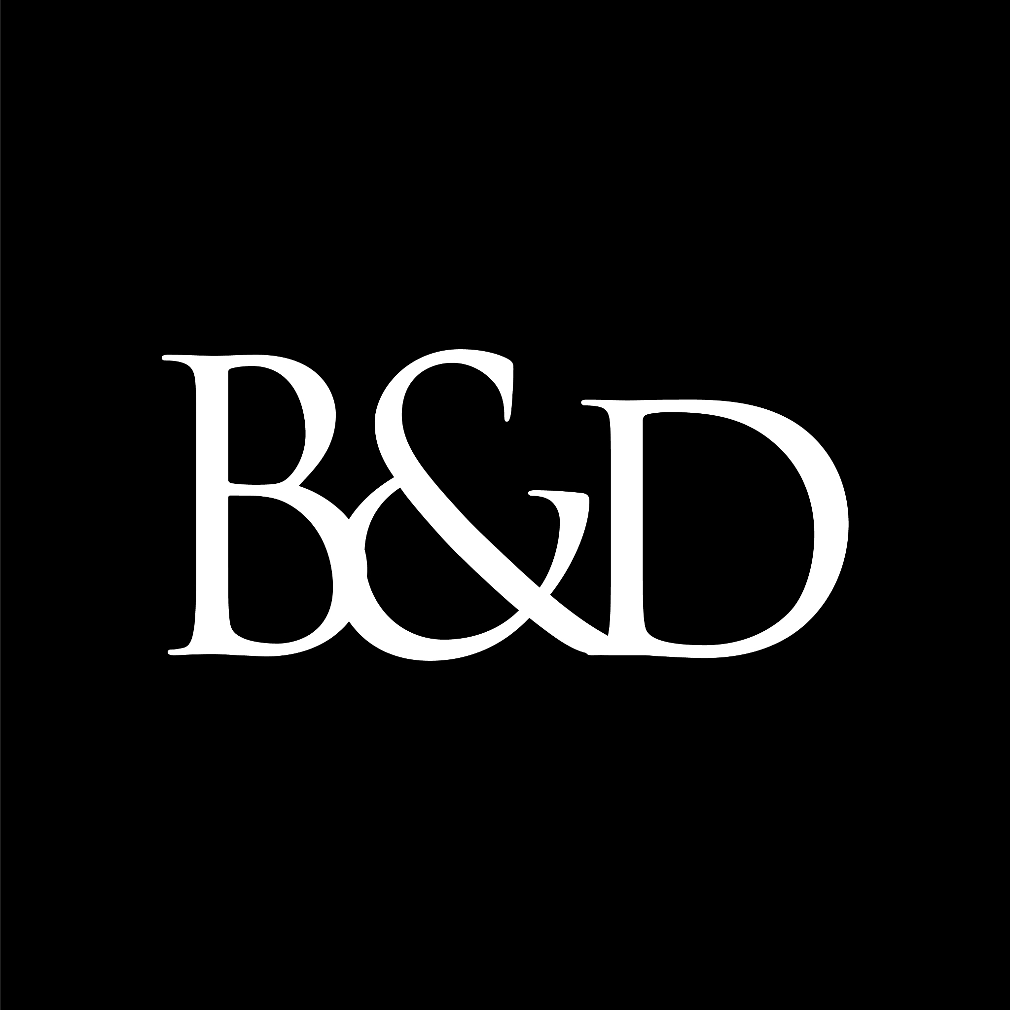 initial letter b and d creative design logo in