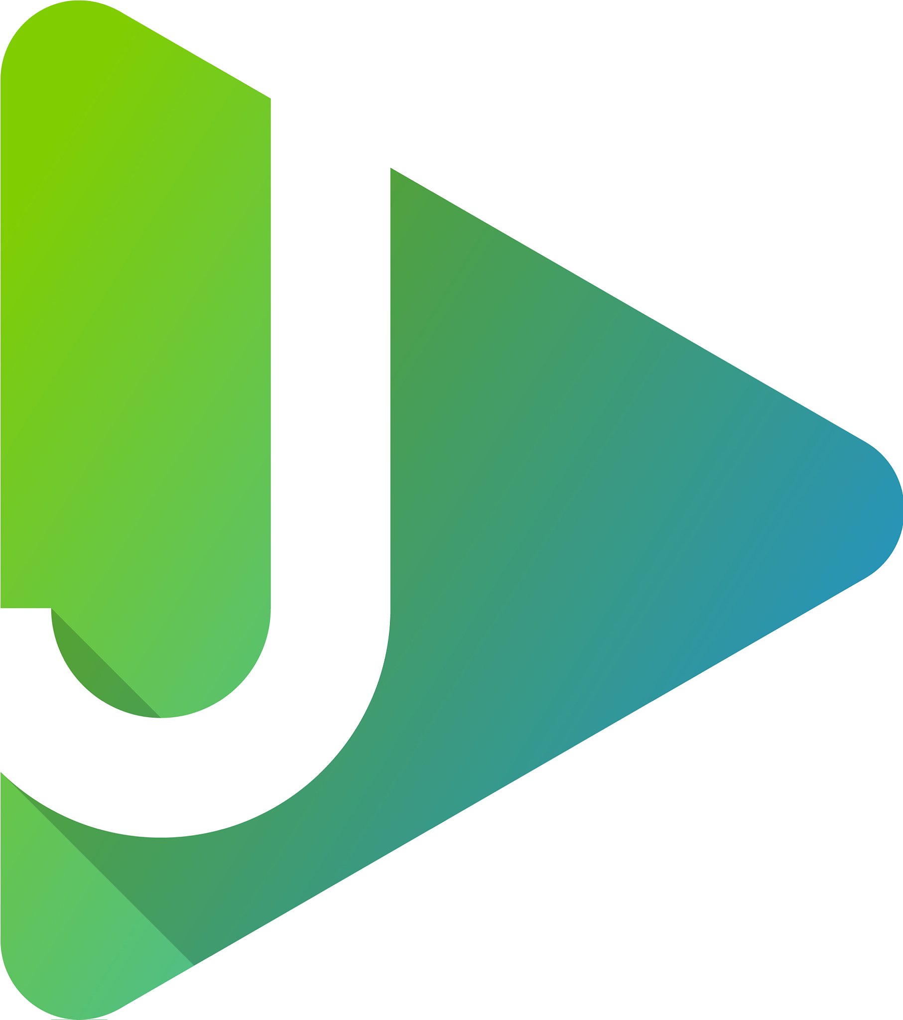 media letter j logo icon design