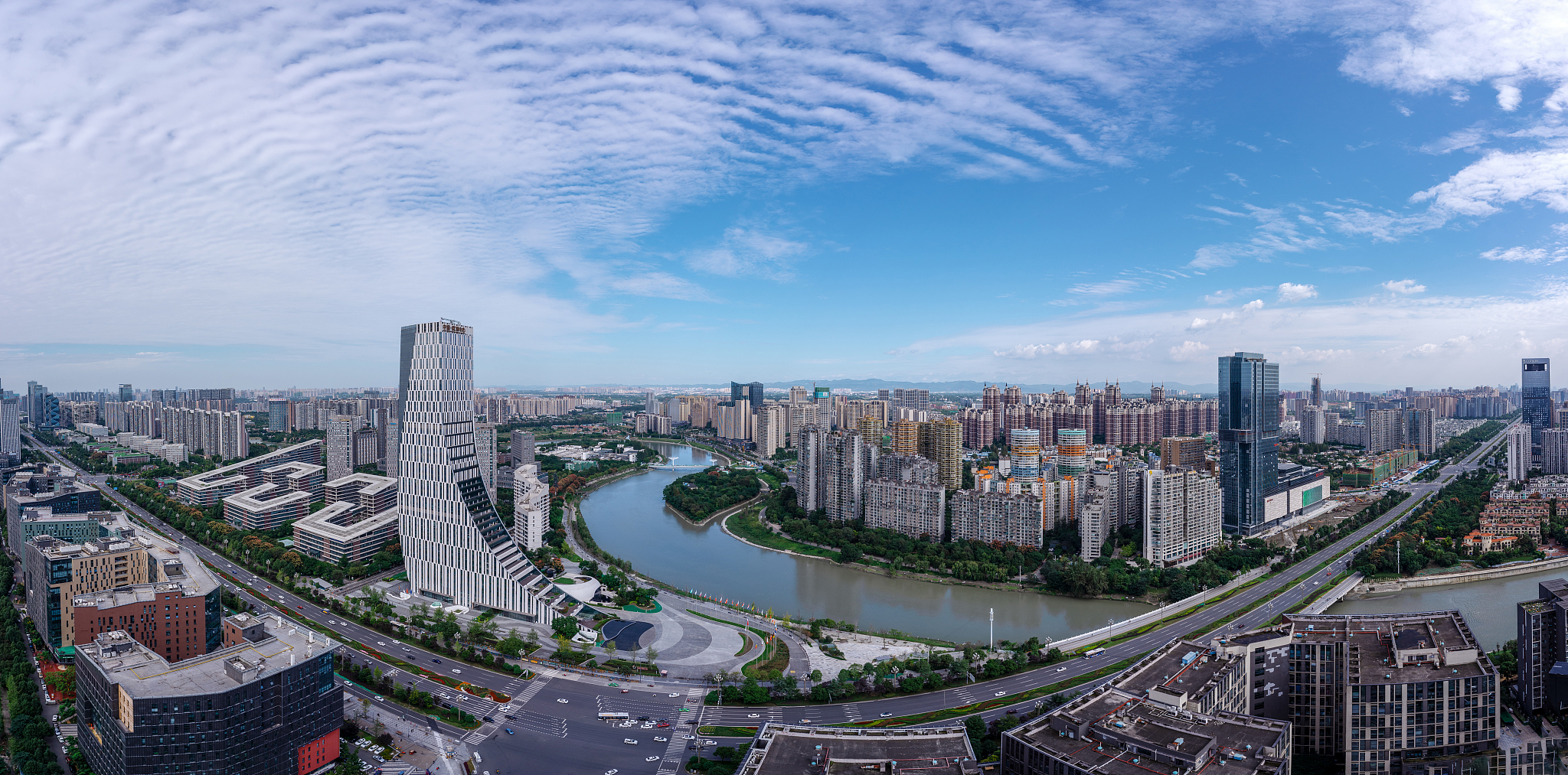 成都天府五街,有出名的天府软件园,欧洲中心